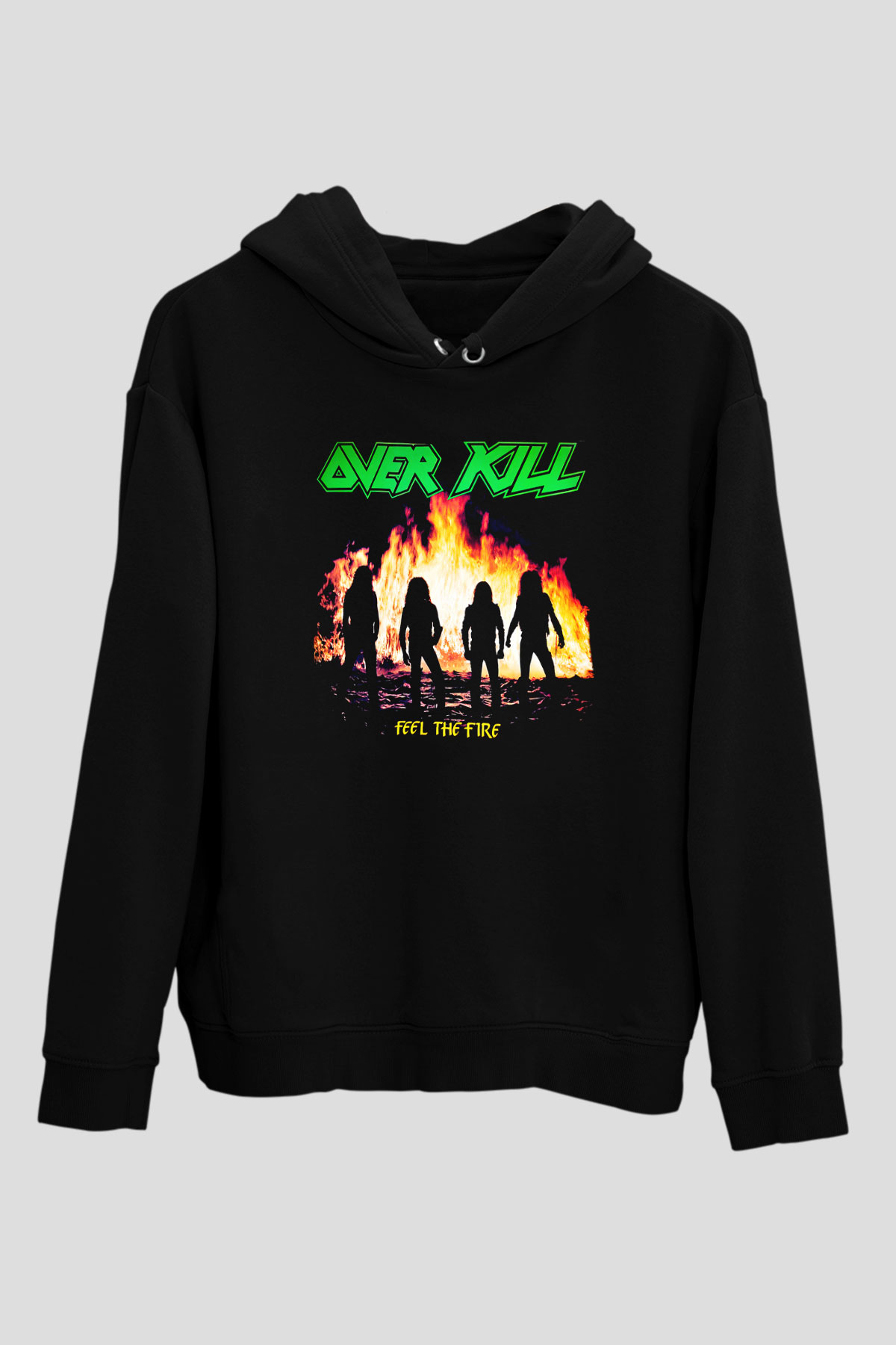 Overkill Siyah Unisex Hoodie