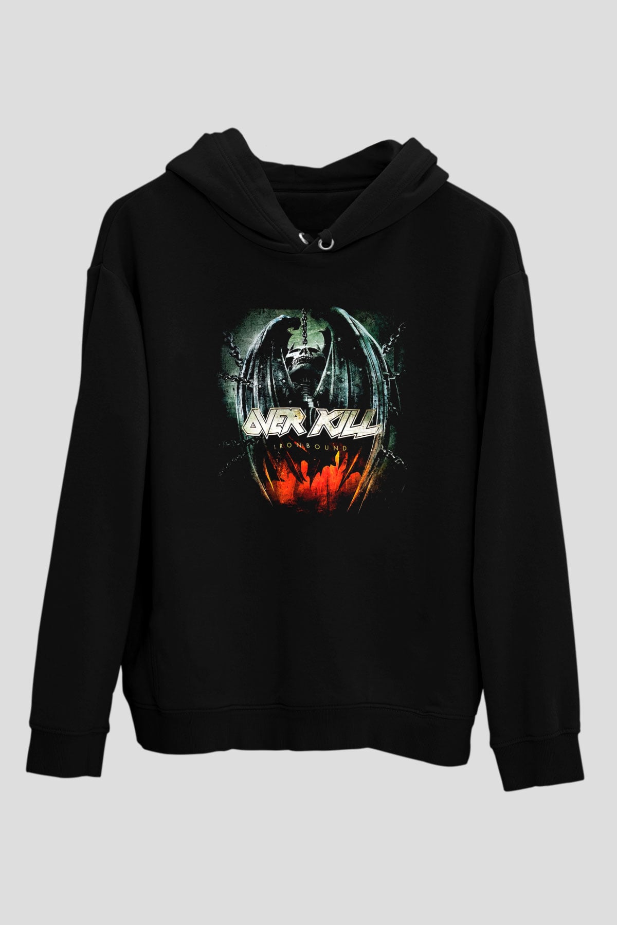 Overkill Siyah Unisex Hoodie