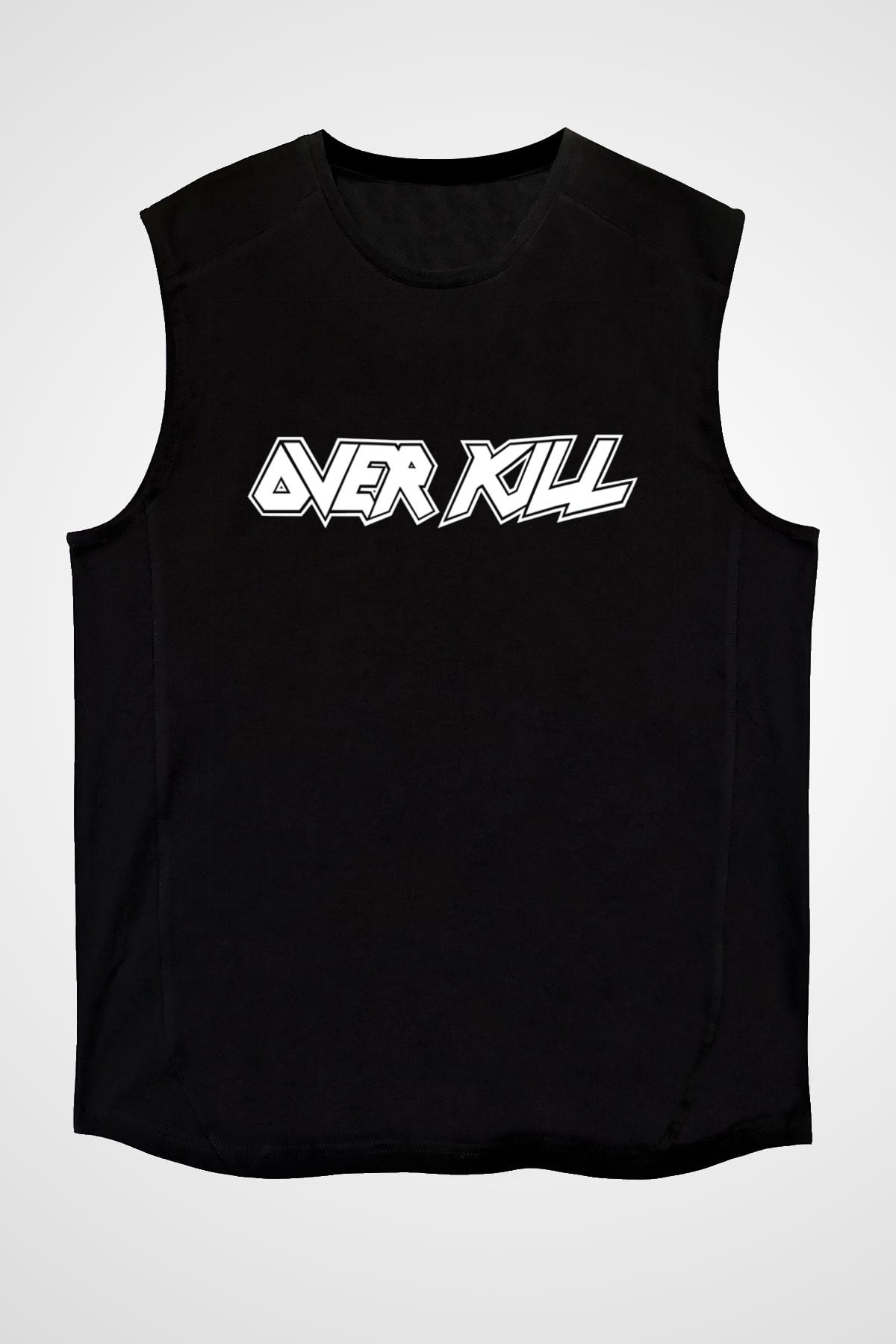 Overkill Siyah Unisex Kolsuz Tişört