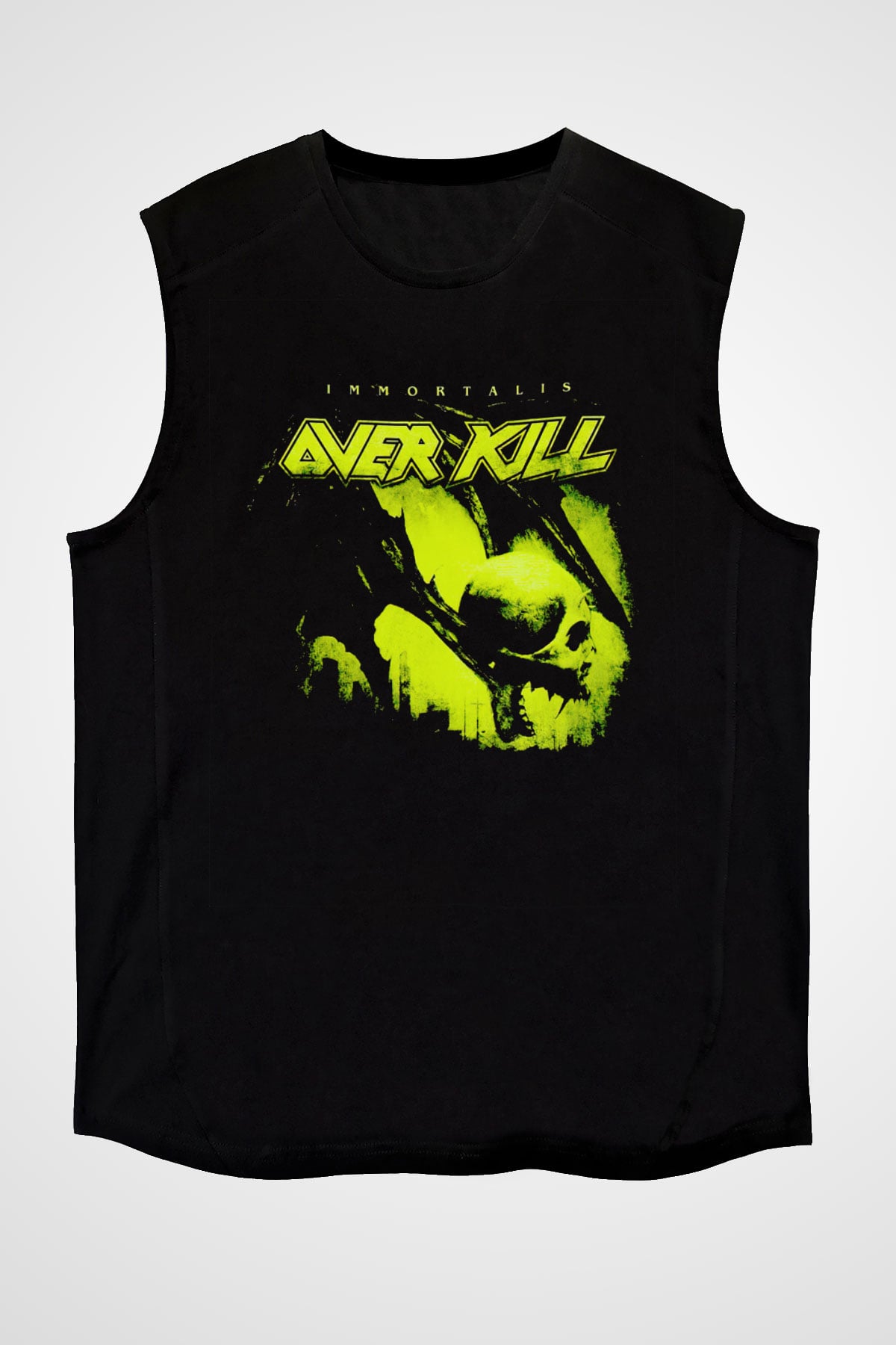 Overkill Siyah Unisex Kolsuz Tişört