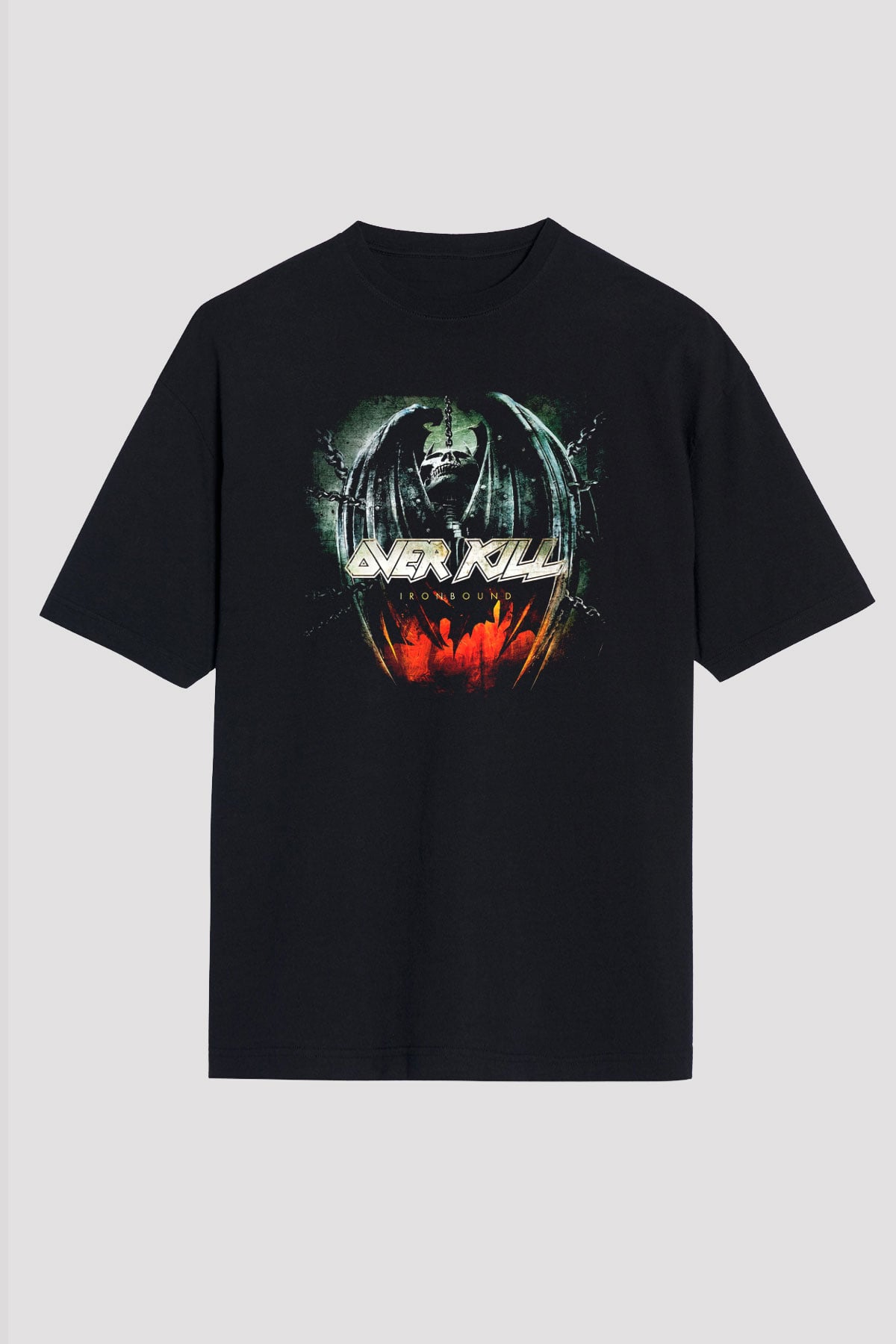 Overkill Siyah Unisex Oversize Tişört T-Shirt