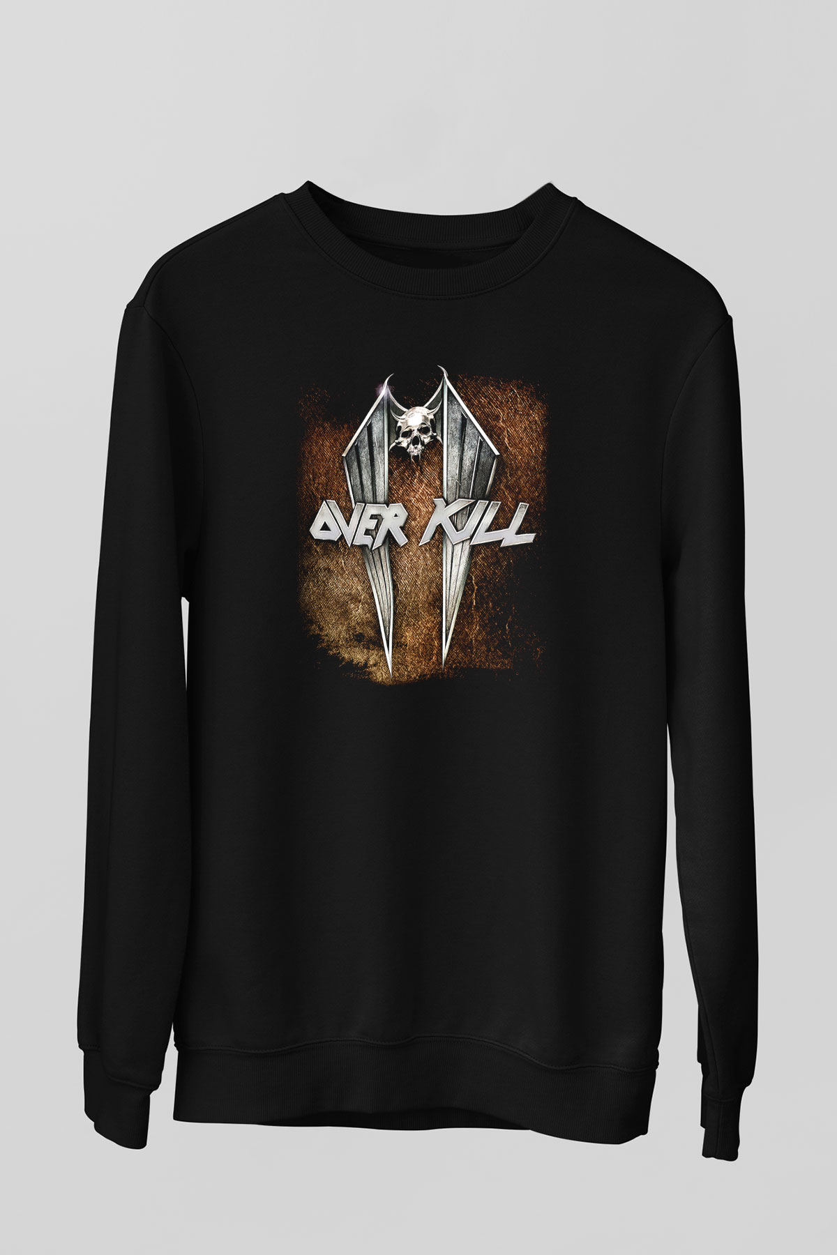 Overkill Siyah Unisex Sweatshirt