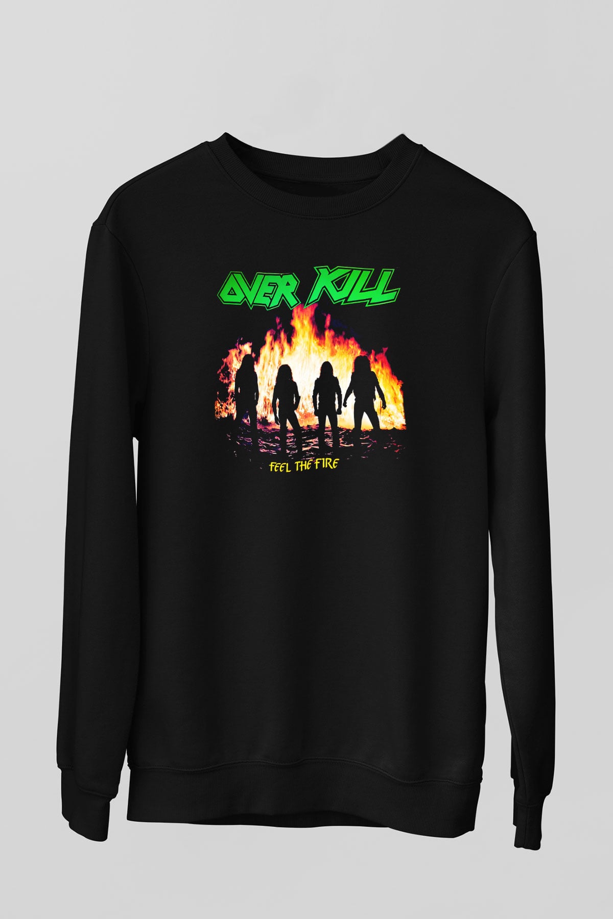 Overkill Siyah Unisex Sweatshirt