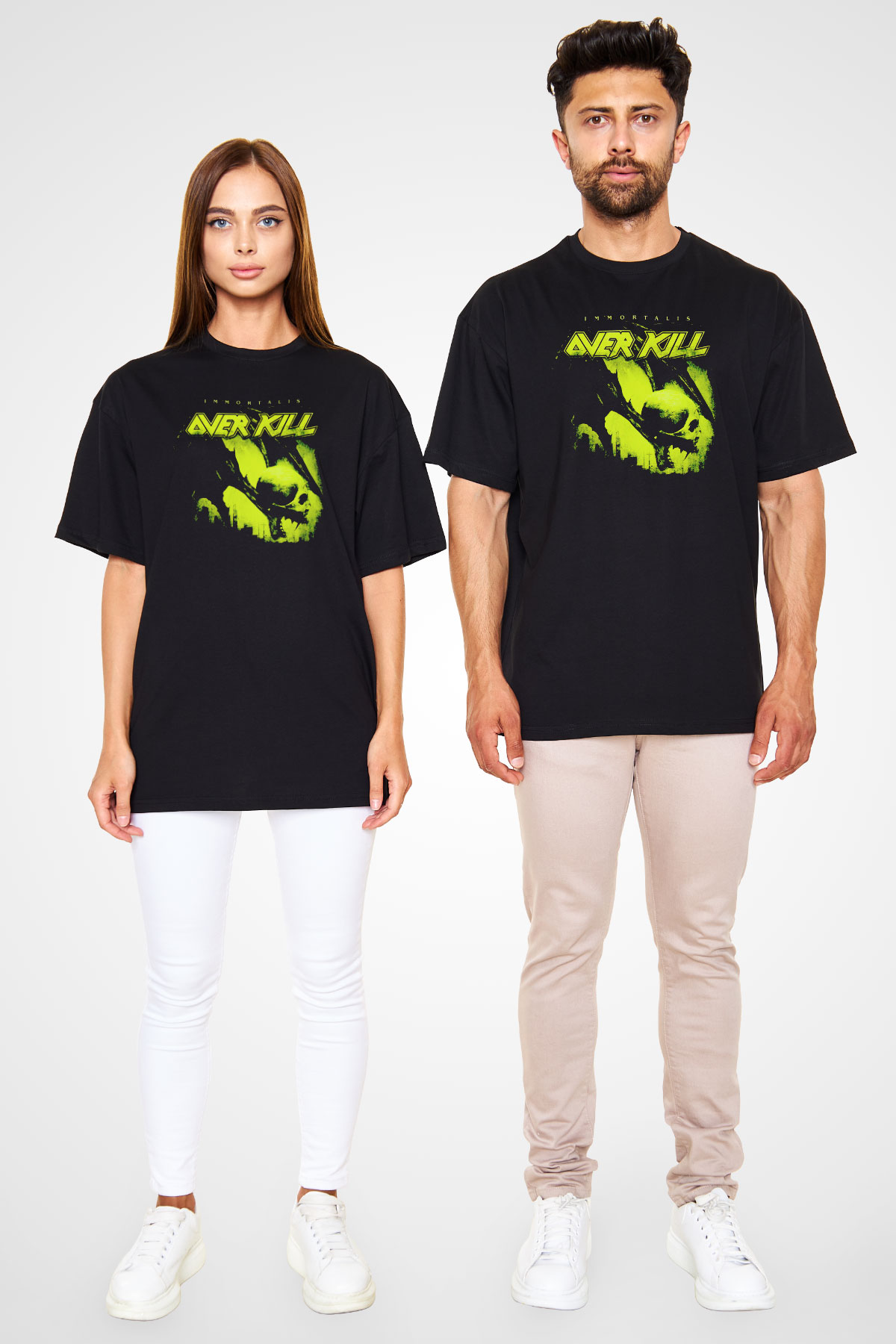 Overkill Siyah Unisex Tişört T-Shirt - TişörtFabrikası