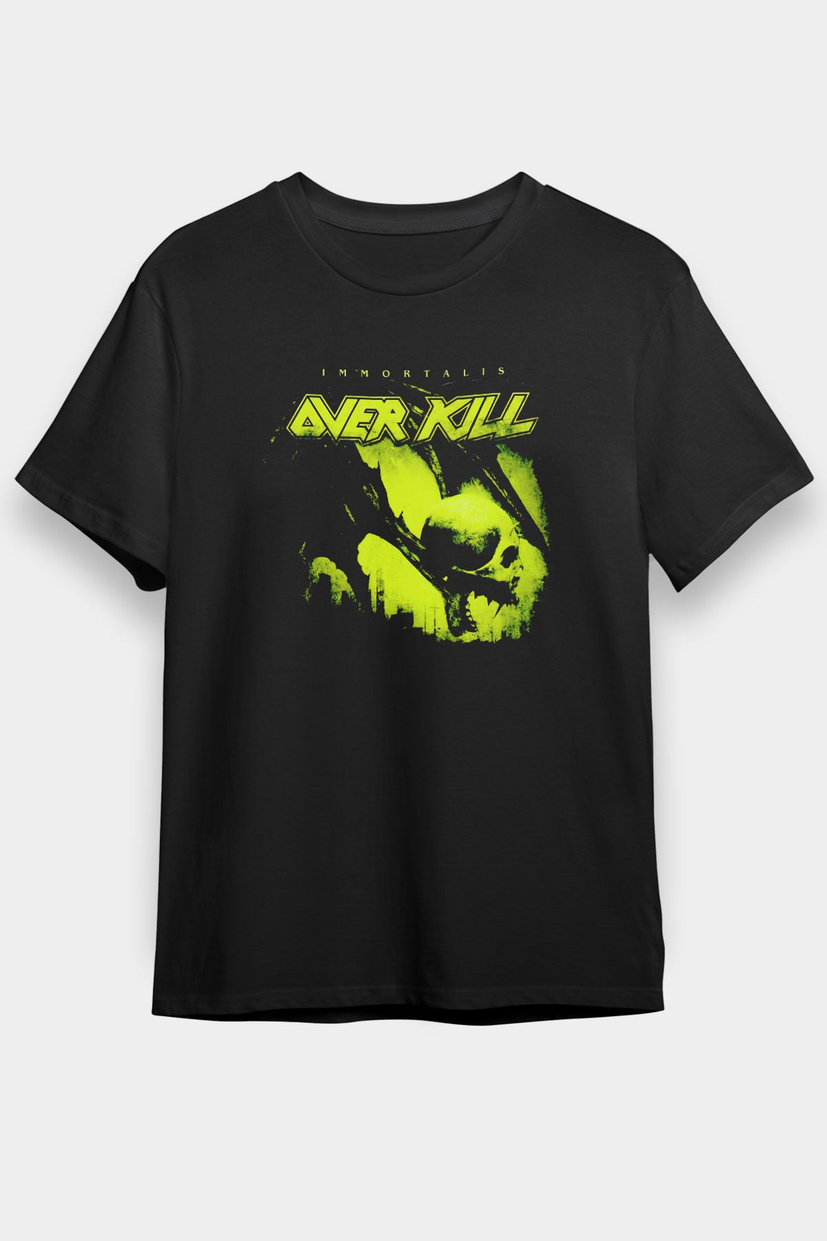 Overkill Siyah Unisex Tişört T-Shirt - TişörtFabrikası