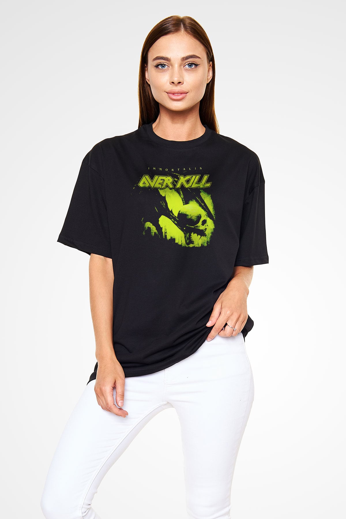 Overkill Siyah Unisex Tişört T-Shirt - TişörtFabrikası