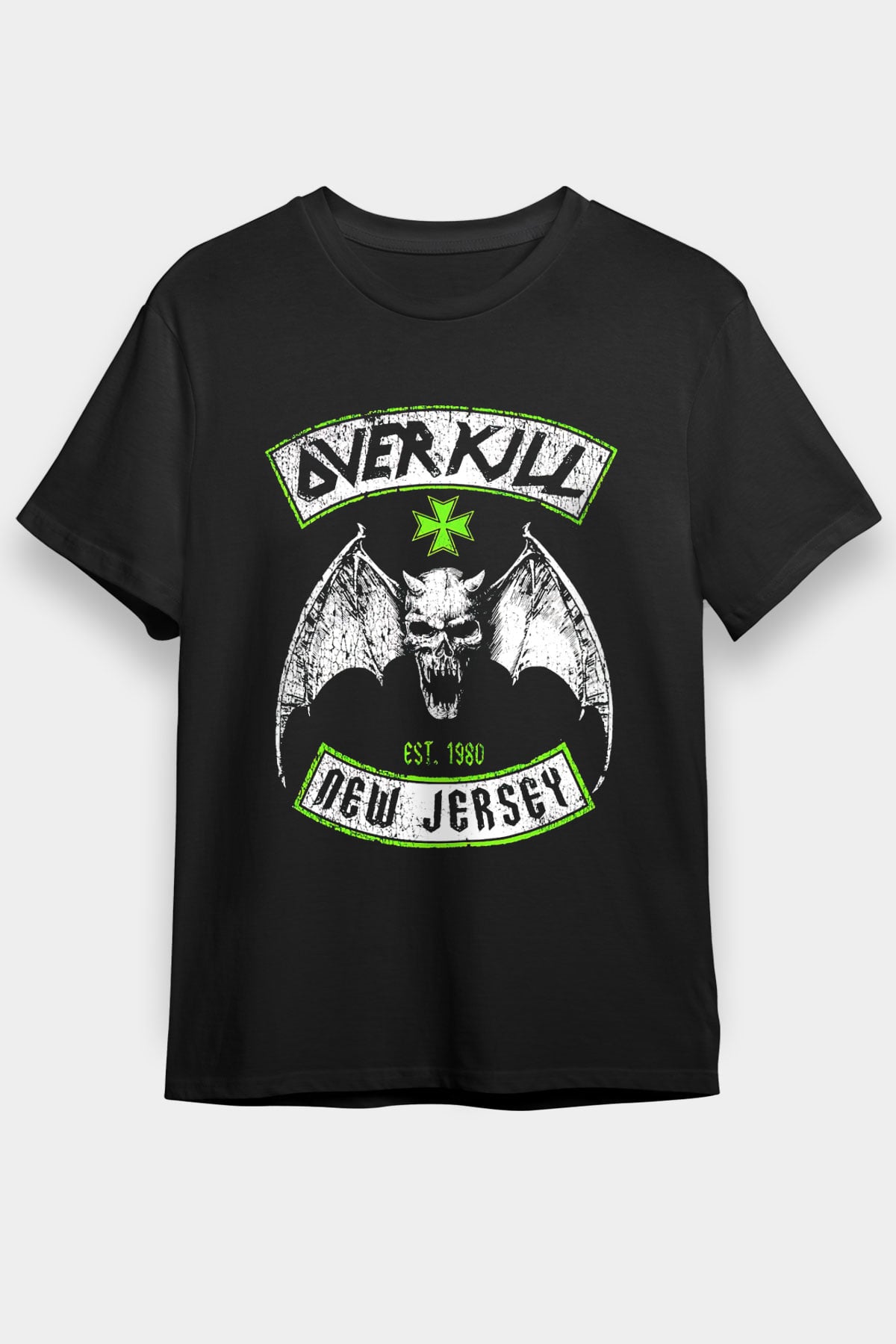 Overkill Siyah Unisex Tişört T-Shirt - TişörtFabrikası