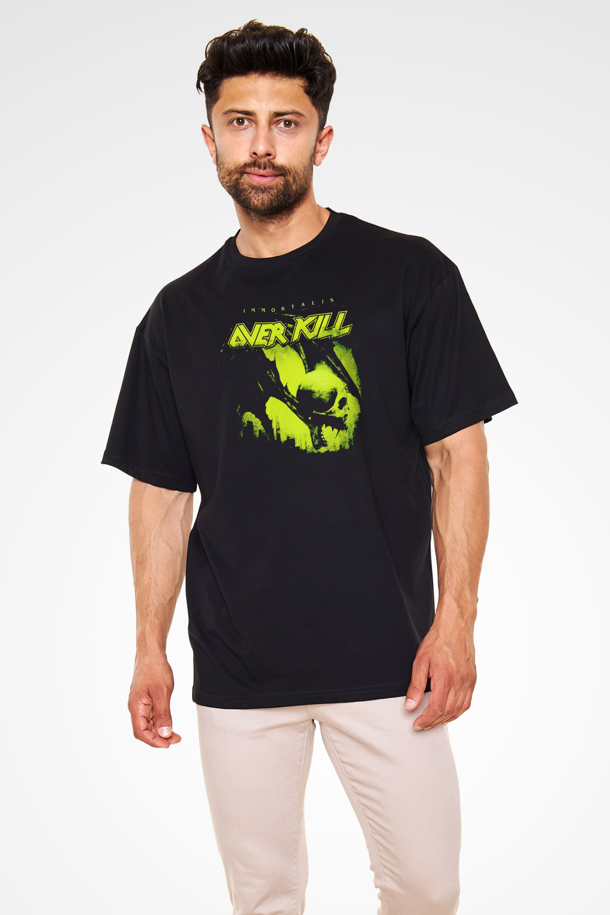 Overkill Siyah Unisex Tişört T-Shirt - TişörtFabrikası