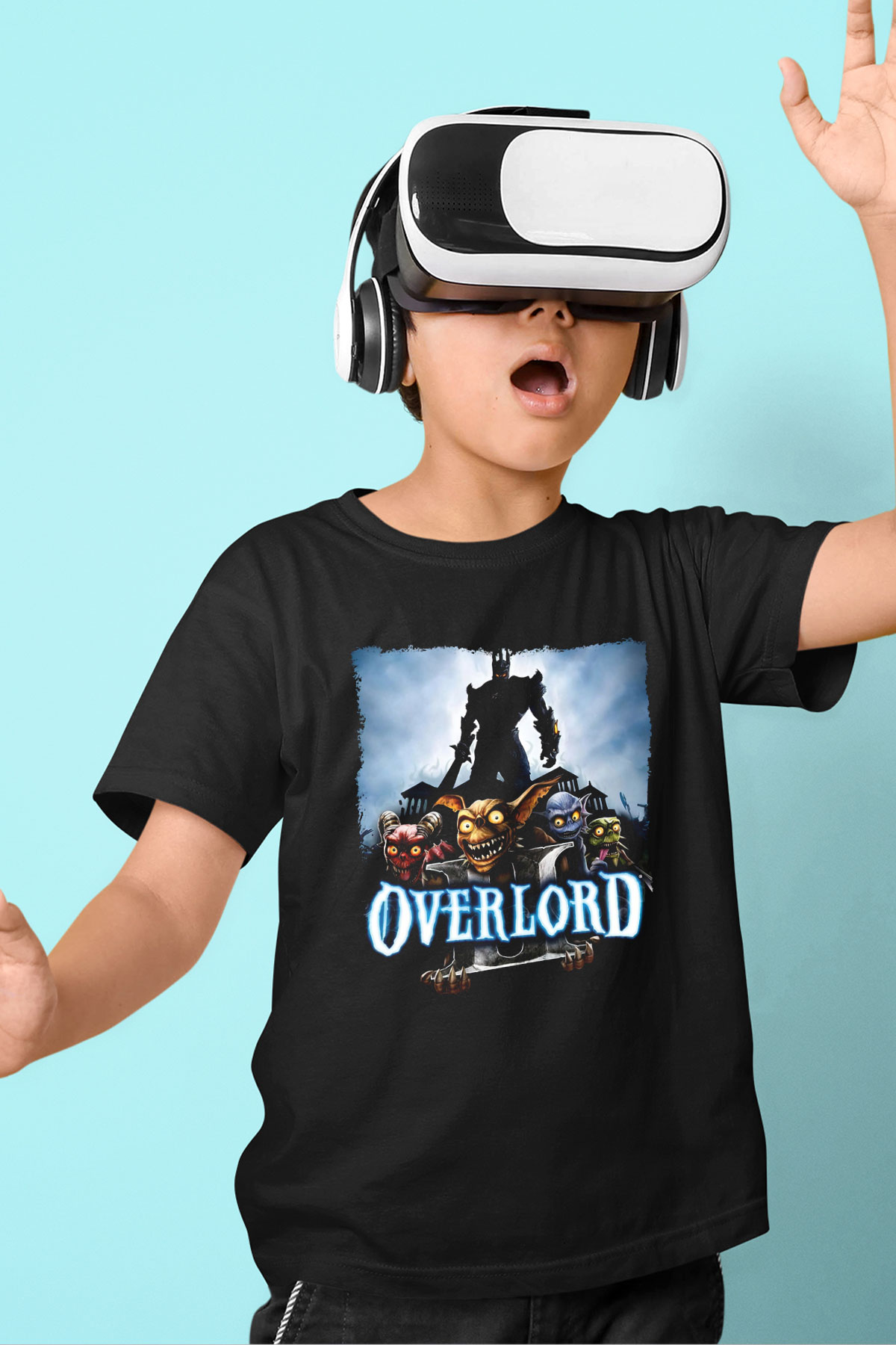 Overlord Siyah Unisex Çocuk Tişört