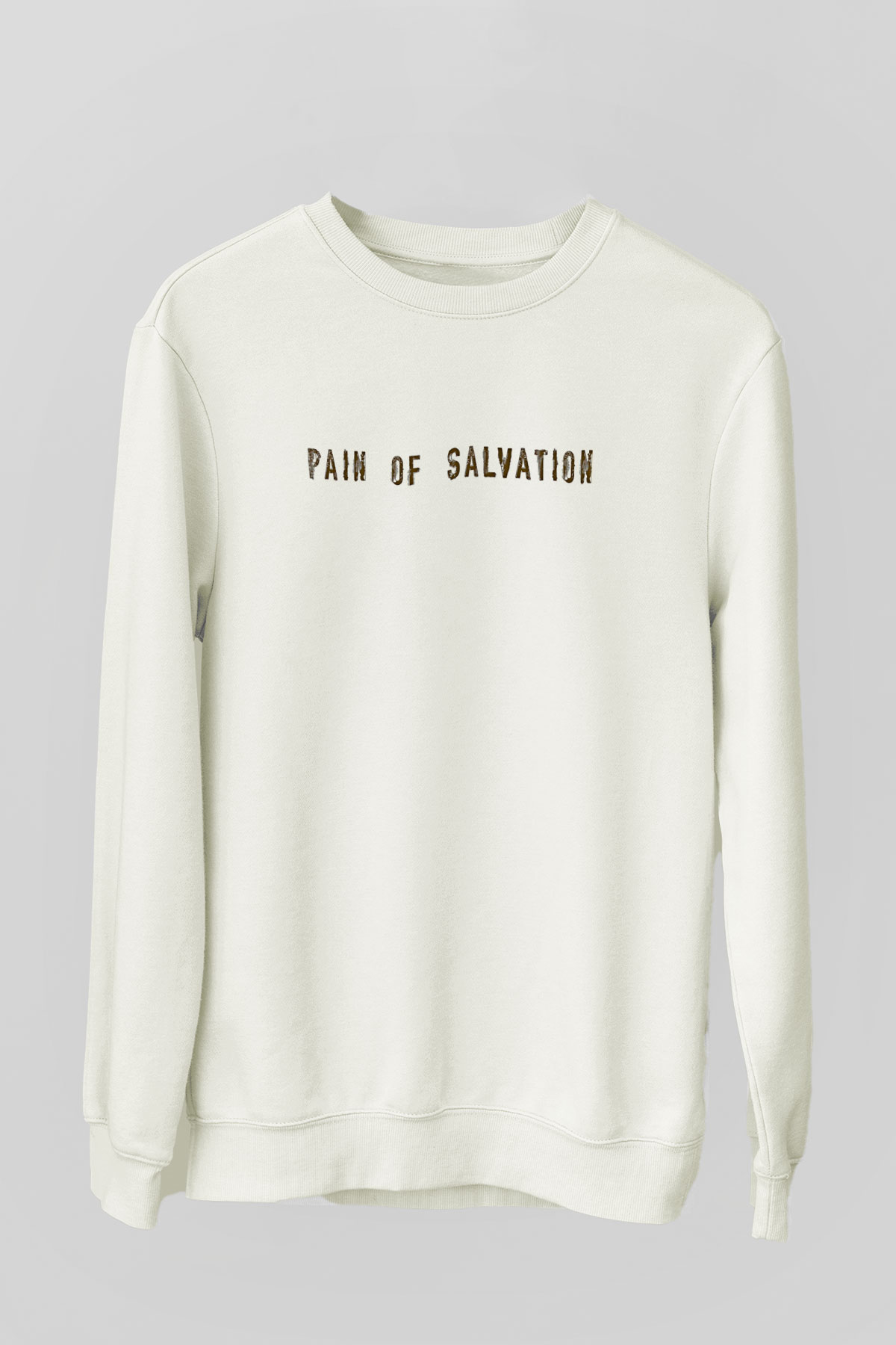 Pain Of Salvation Baskılı Beyaz Unisex Sweatshirt