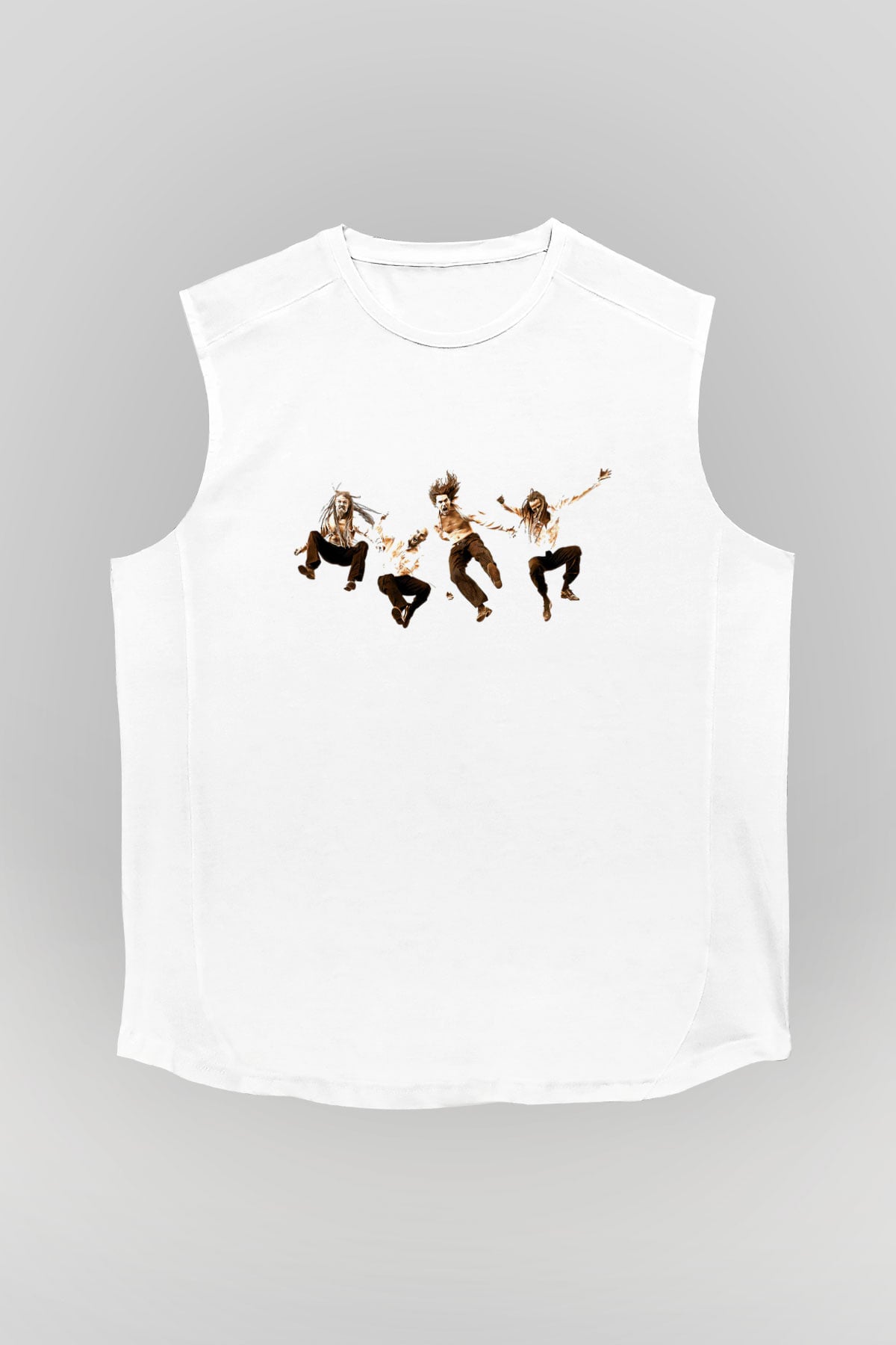 Pain Of Salvation Baskılı Beyaz Unisex Kolsuz Tişört - Tshirt