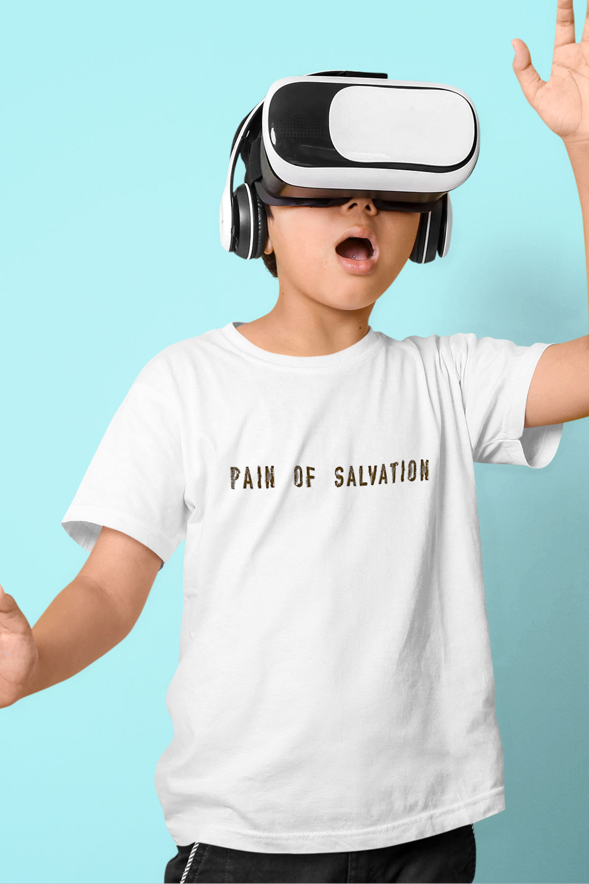 Pain Of Salvation Baskılı Beyaz Unisex Beyaz Çocuk Tişört - Tshirt