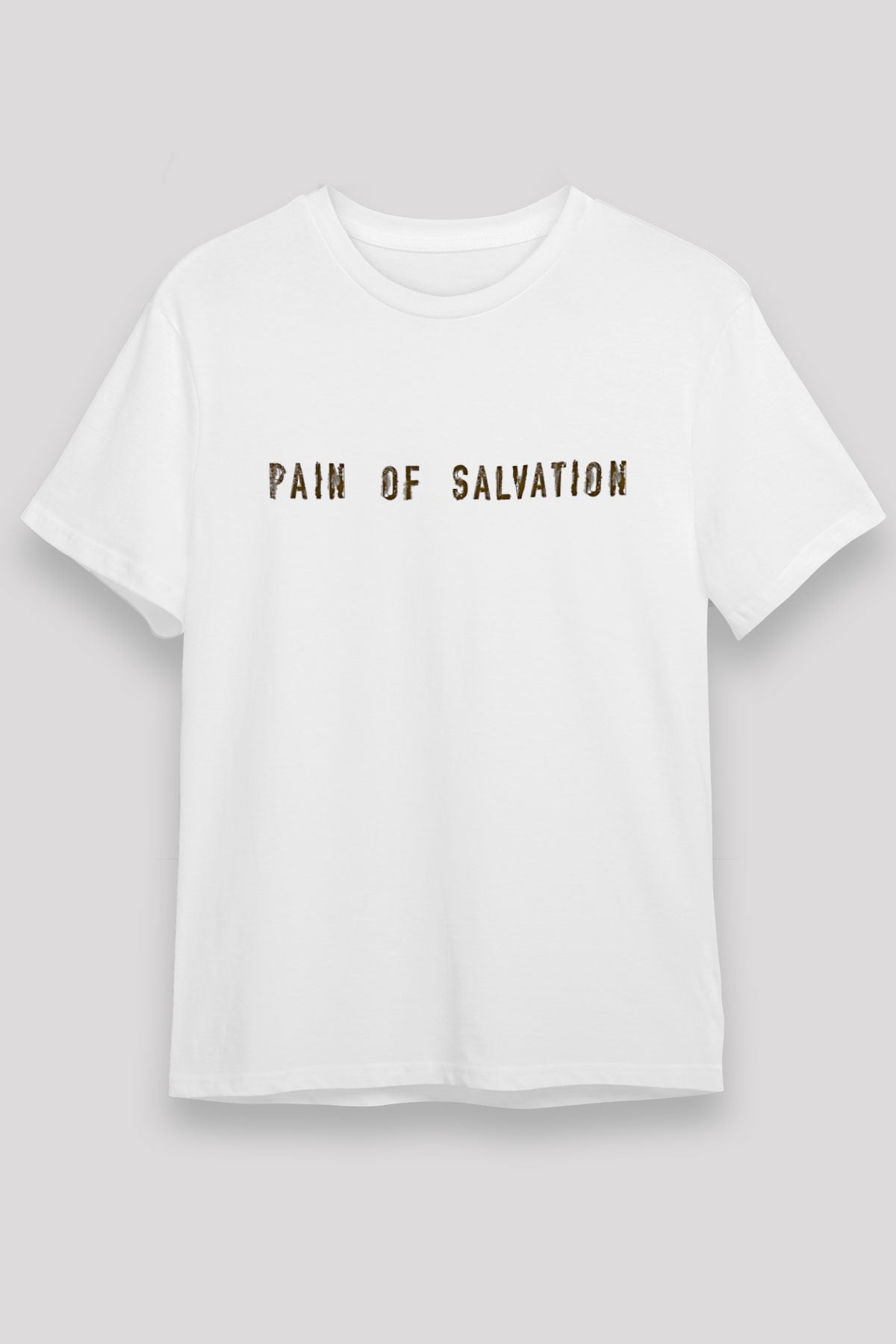 Pain Of Salvation Baskılı Unisex Beyaz Tişört - Tshirt