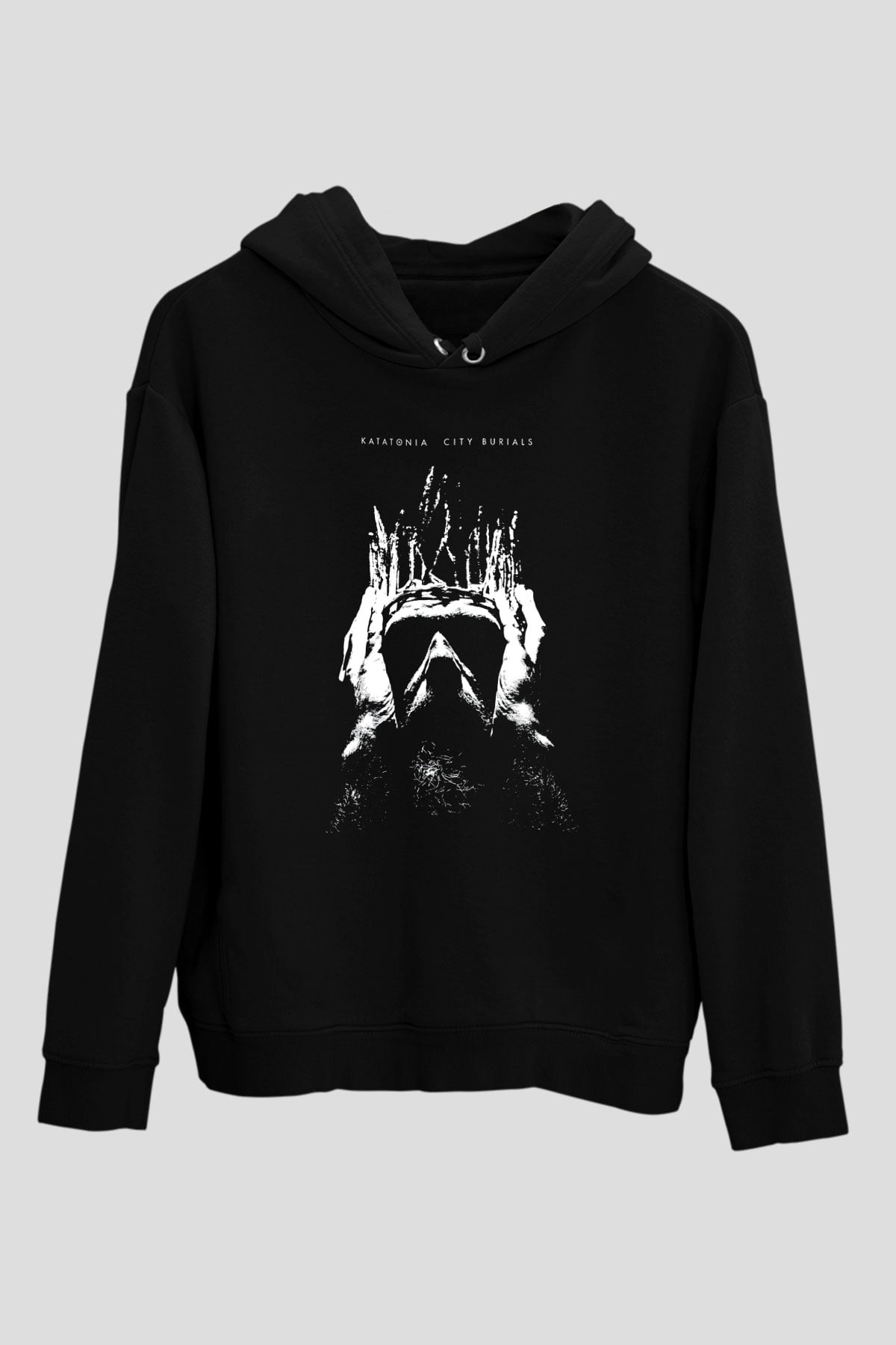Pain Of Salvation Baskılı Unisex Siyah Kapüşonlu Sweatshirt