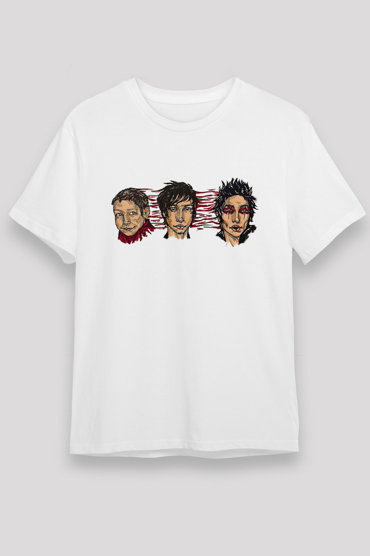Palaye Royale Baskılı Unisex Beyaz Tişört - Tshirt