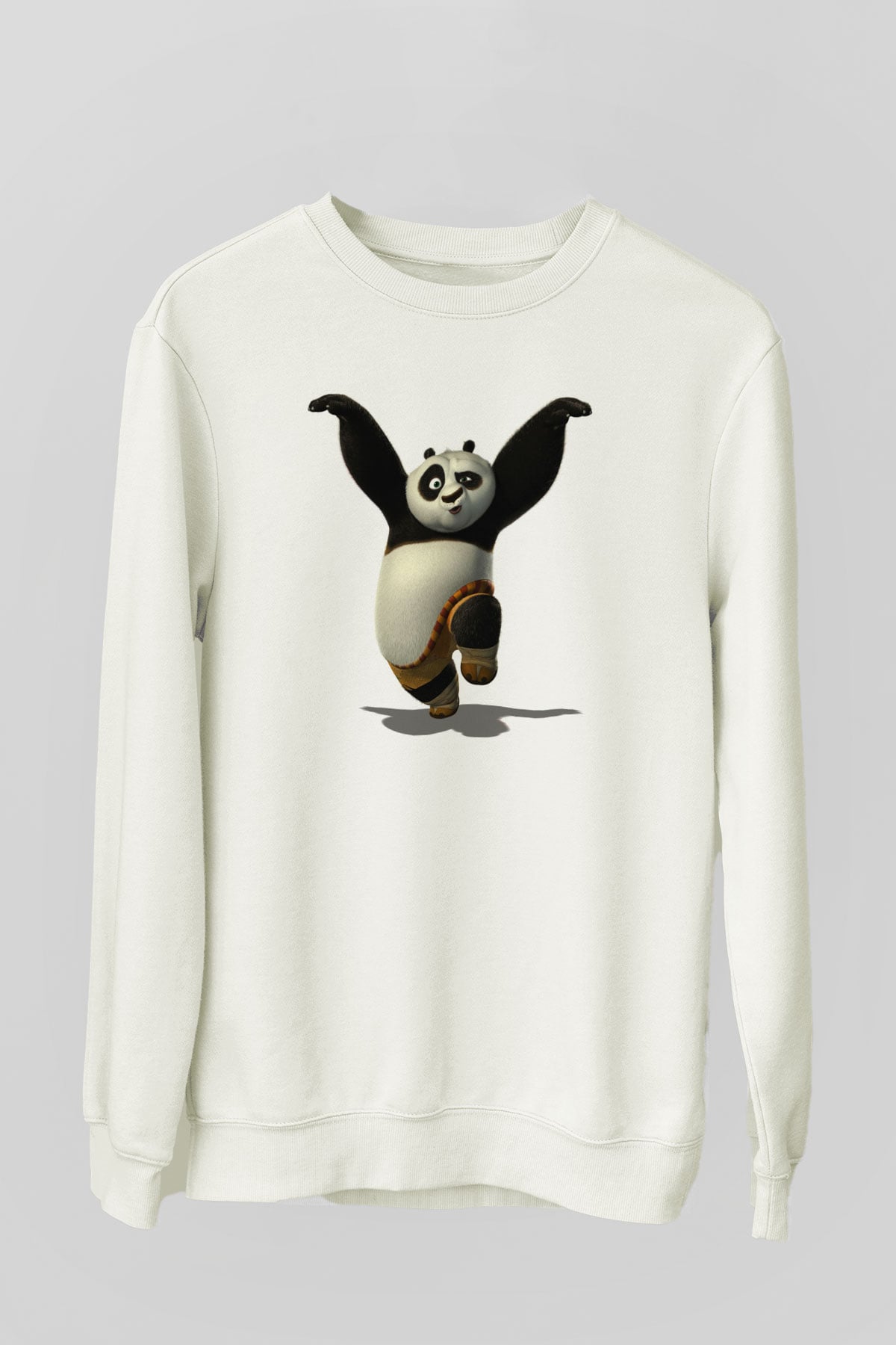 Panda Beyaz Unisex Sweatshirt