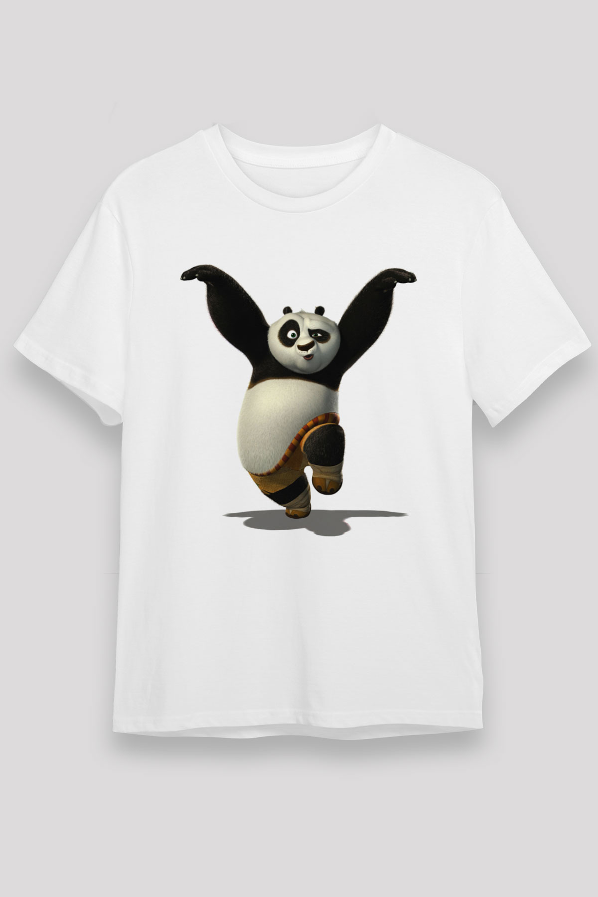 Panda Beyaz Unisex Tişört T-Shirt - TişörtFabrikası