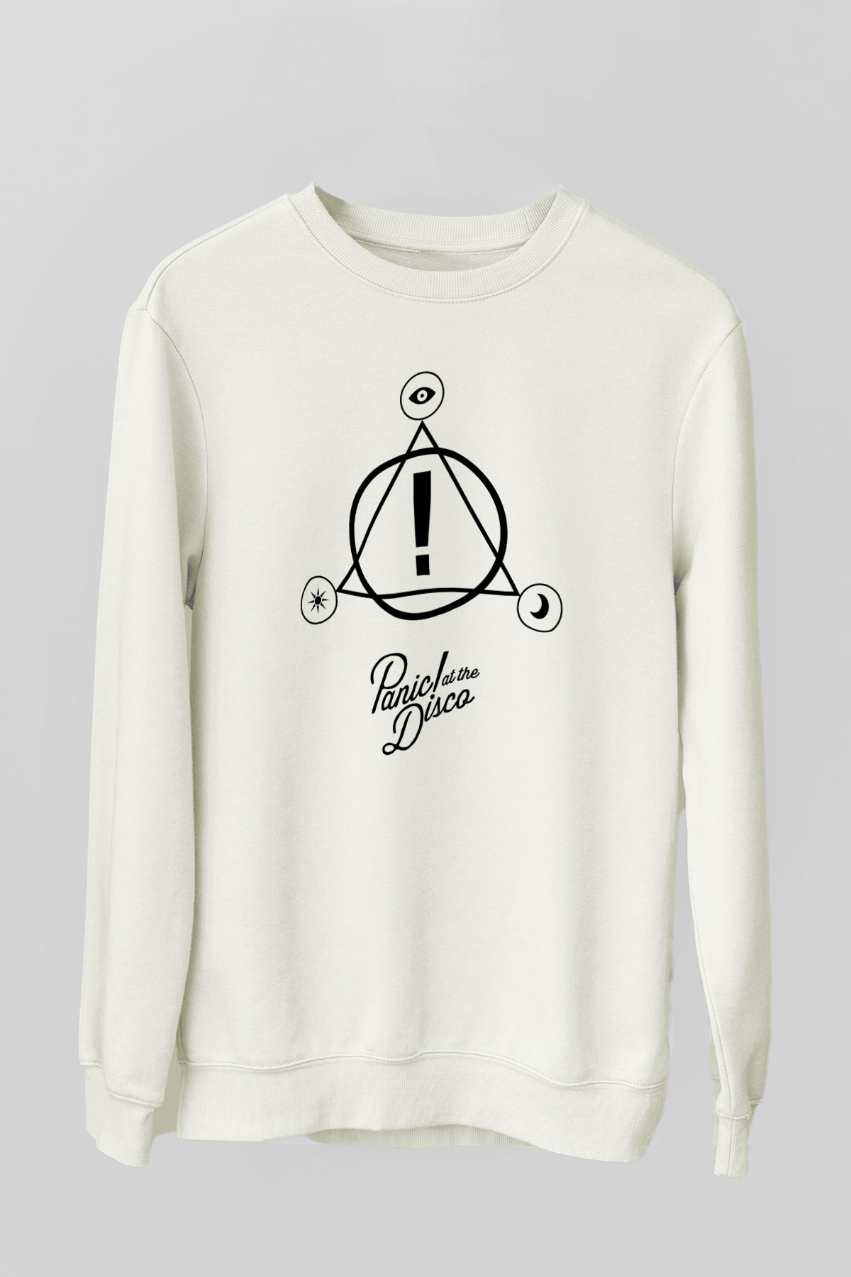 Panic at the Disco Beyaz Unisex Sweatshirt