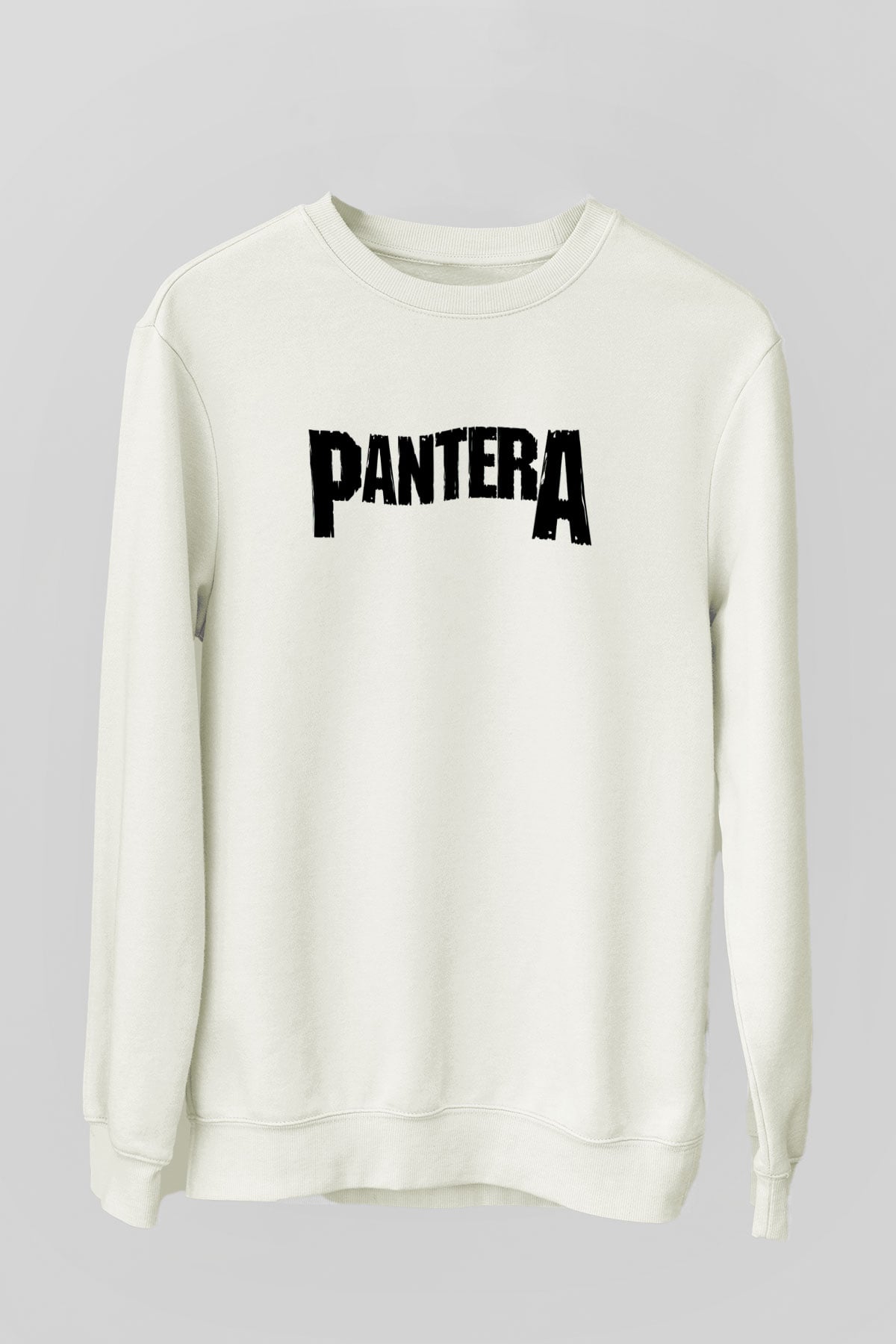 Pantera Beyaz Unisex Sweatshirt