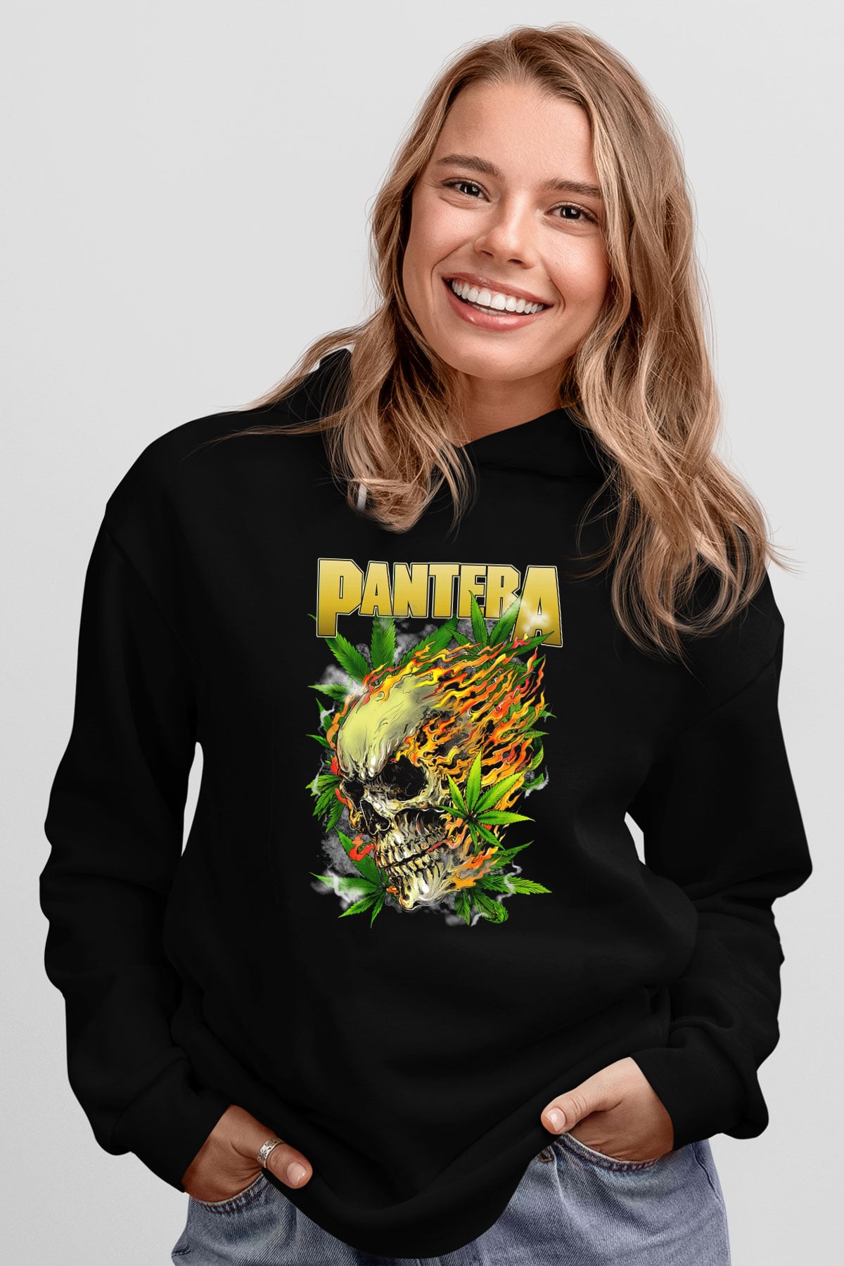 Pantera Siyah Unisex Hoodie