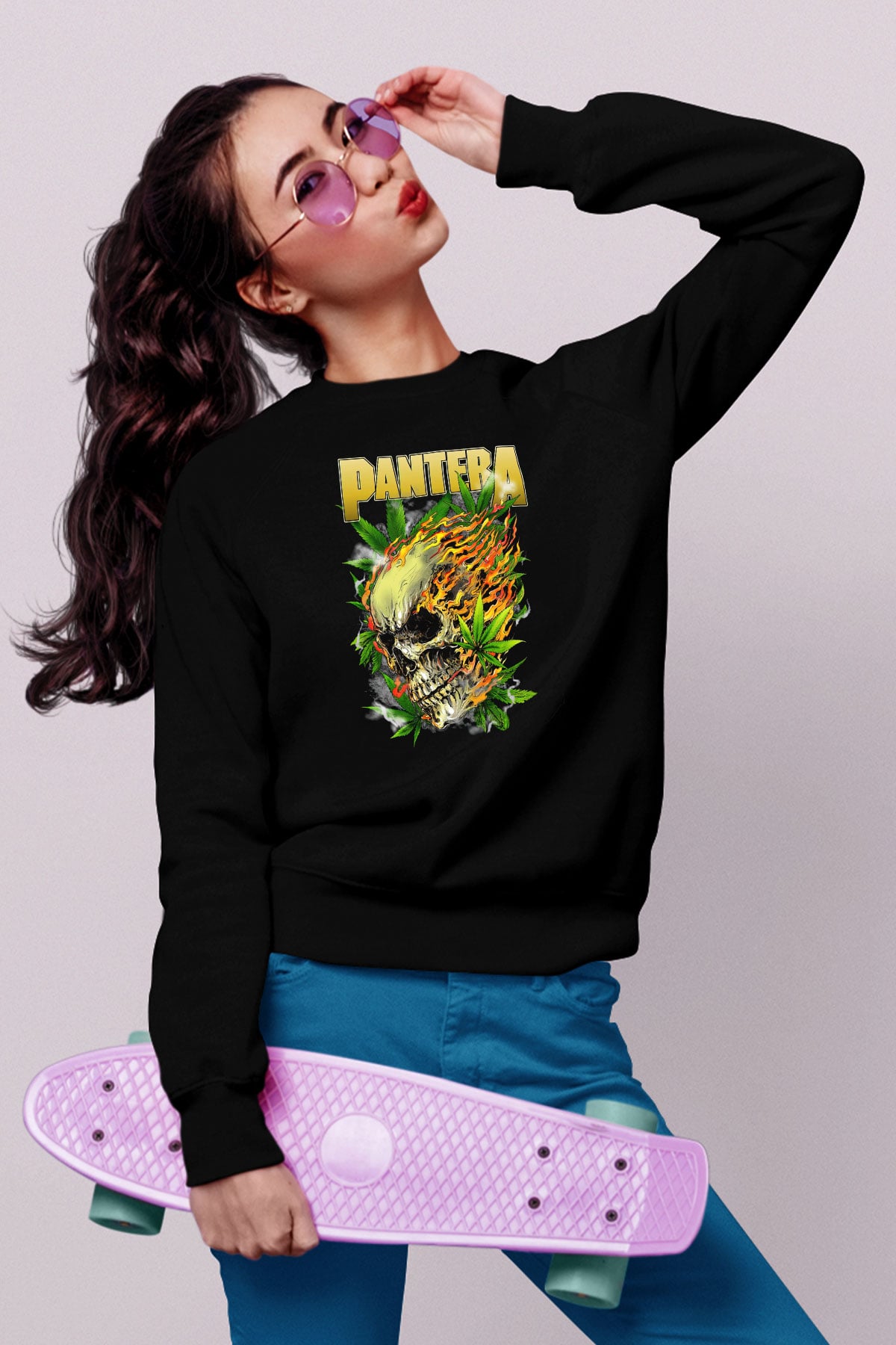 Pantera Siyah Unisex Sweatshirt