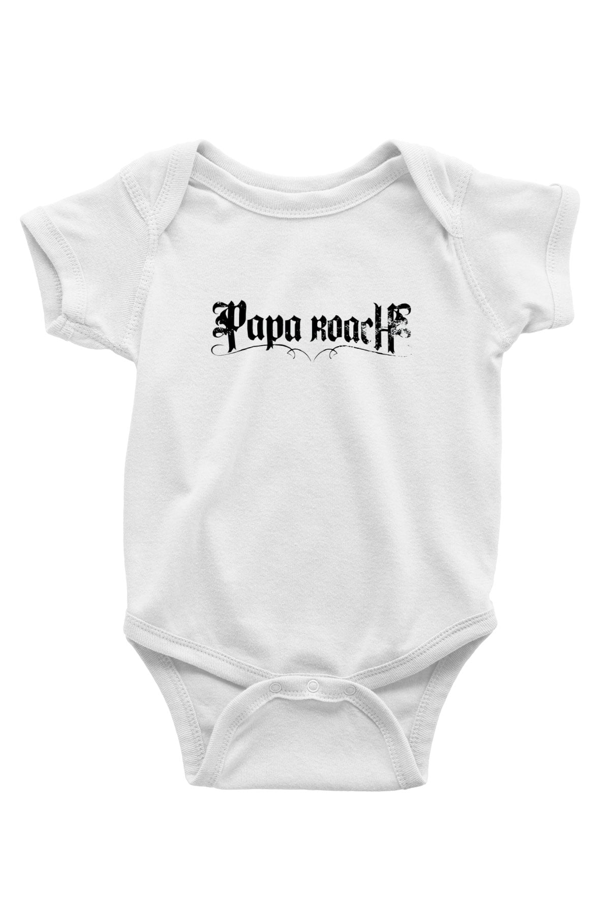 Papa Roach Baskılı Beyaz Unisex Bebek Body - Zıbın