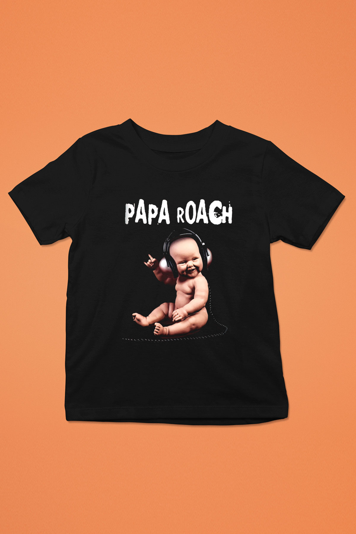 Papa Roach Baskılı Siyah Unisex Çocuk Tişört