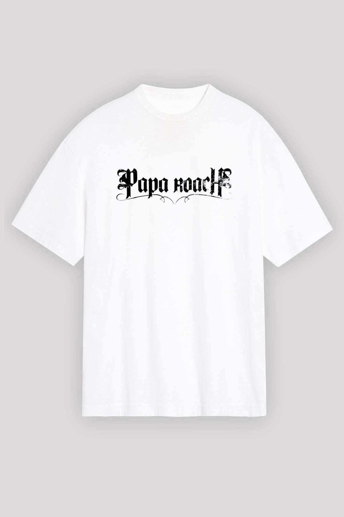 Papa Roach Beyaz Unisex Oversize Tişört T-Shirt