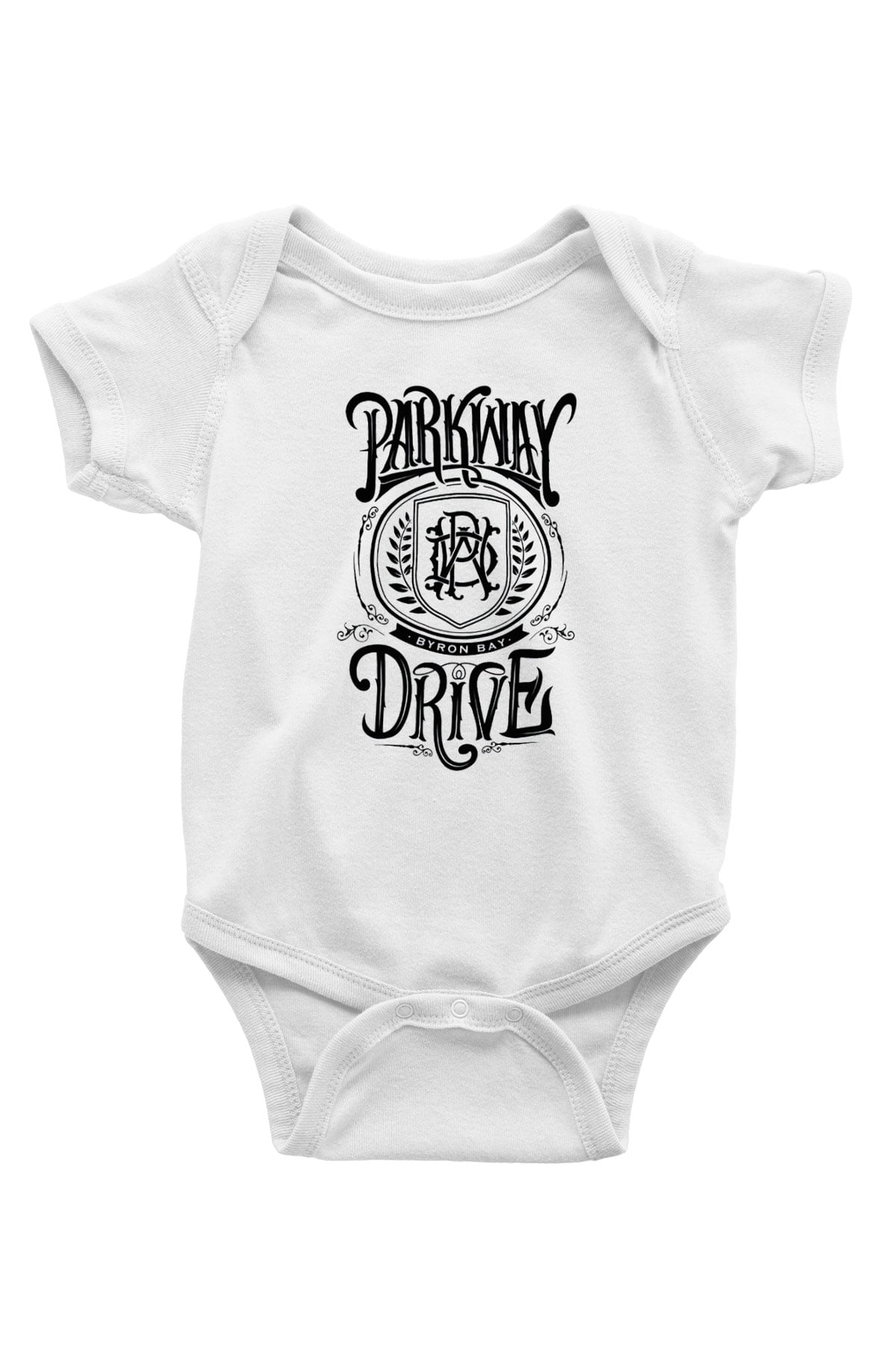 Parkway Drive Baskılı Beyaz Unisex Bebek Body - Zıbın
