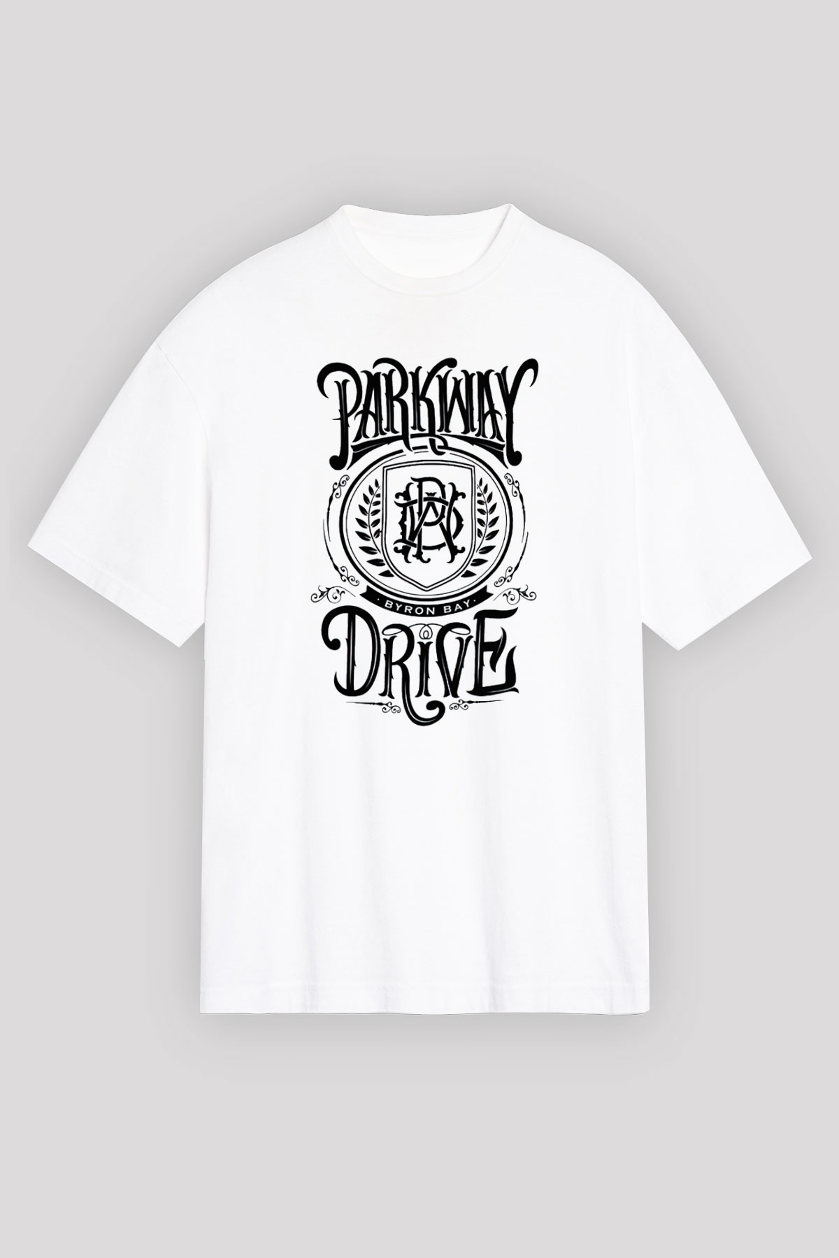 Parkway Drive Beyaz Unisex Oversize Tişört T-Shirt