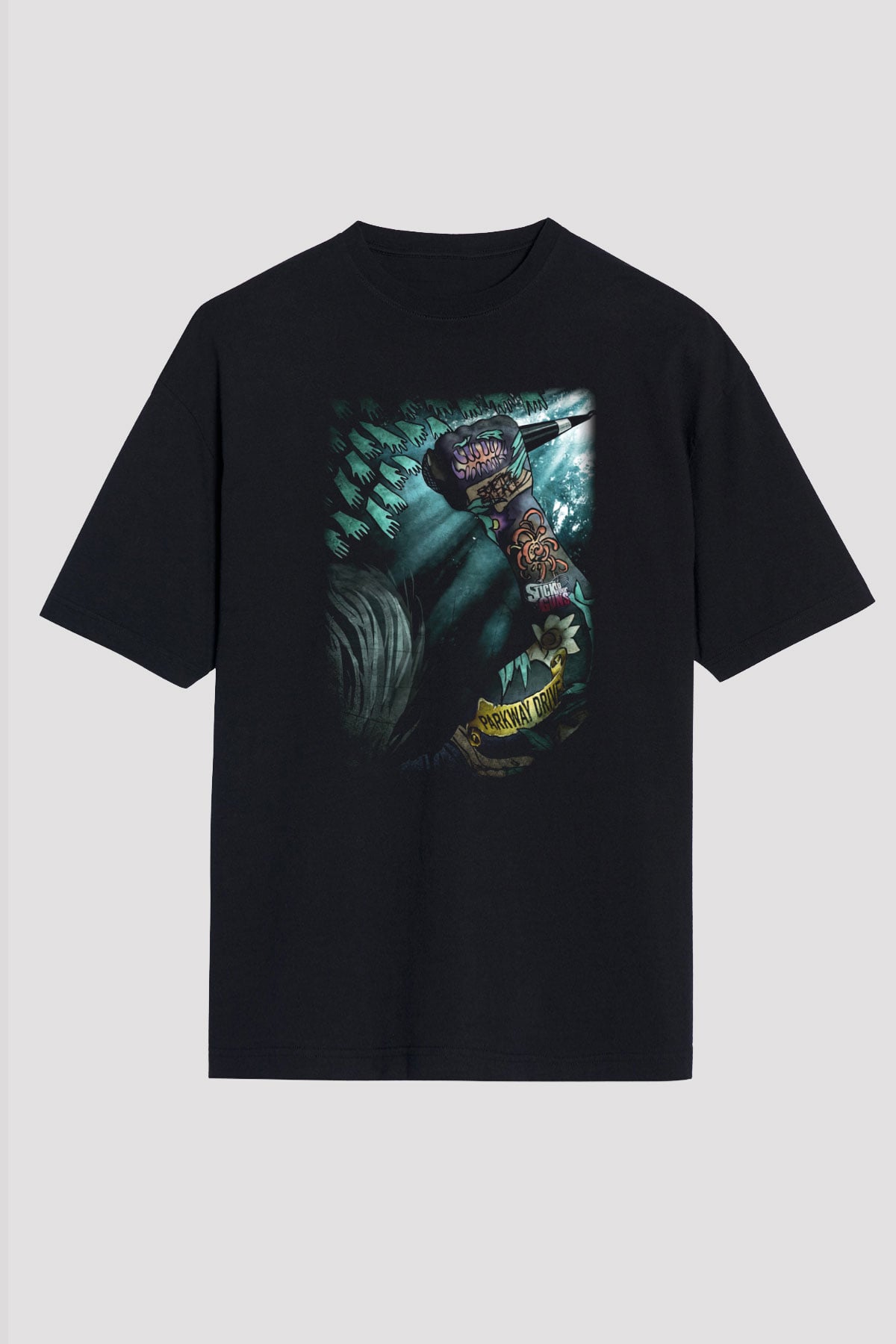 Parkway Drive Siyah Unisex Oversize Tişört T-Shirt