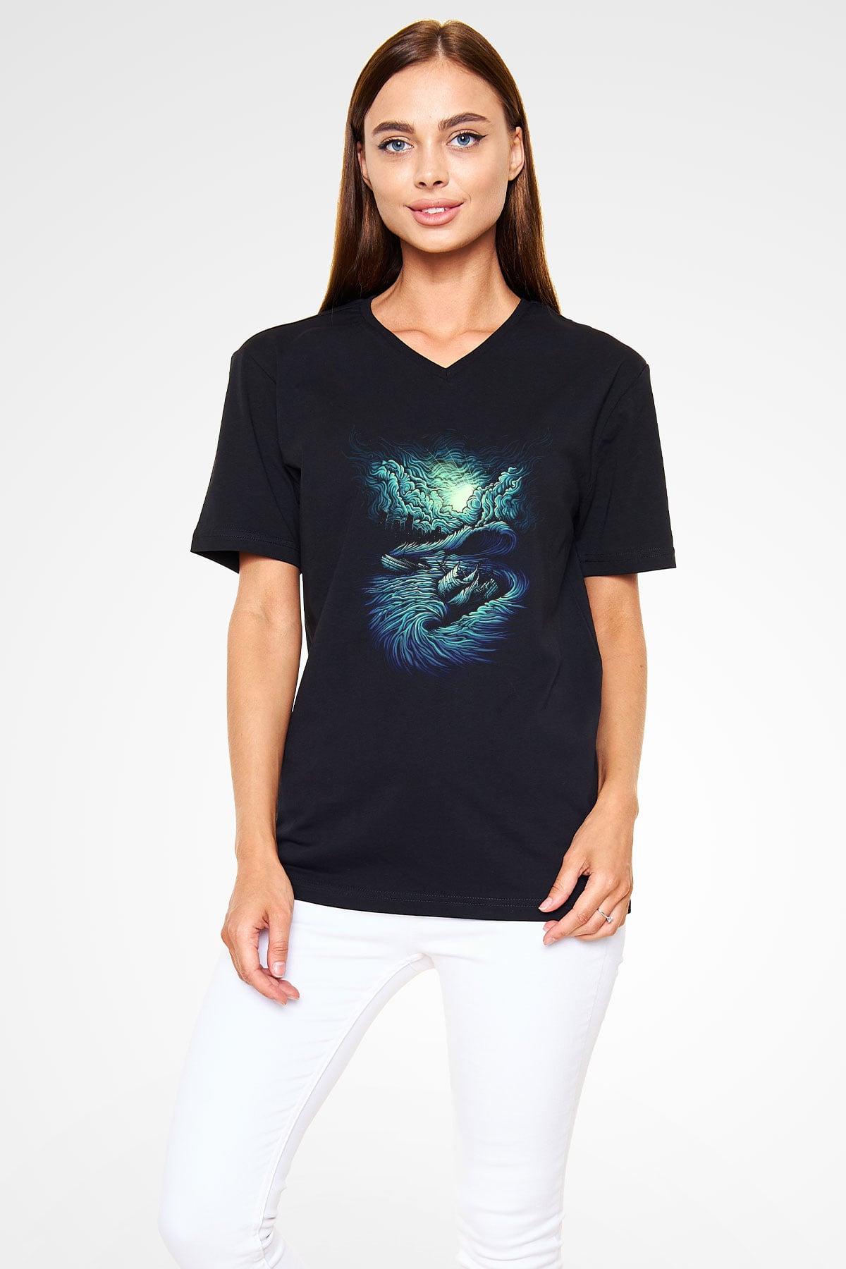 Parkway Drive Siyah Unisex V Yaka Tişört T-Shirt