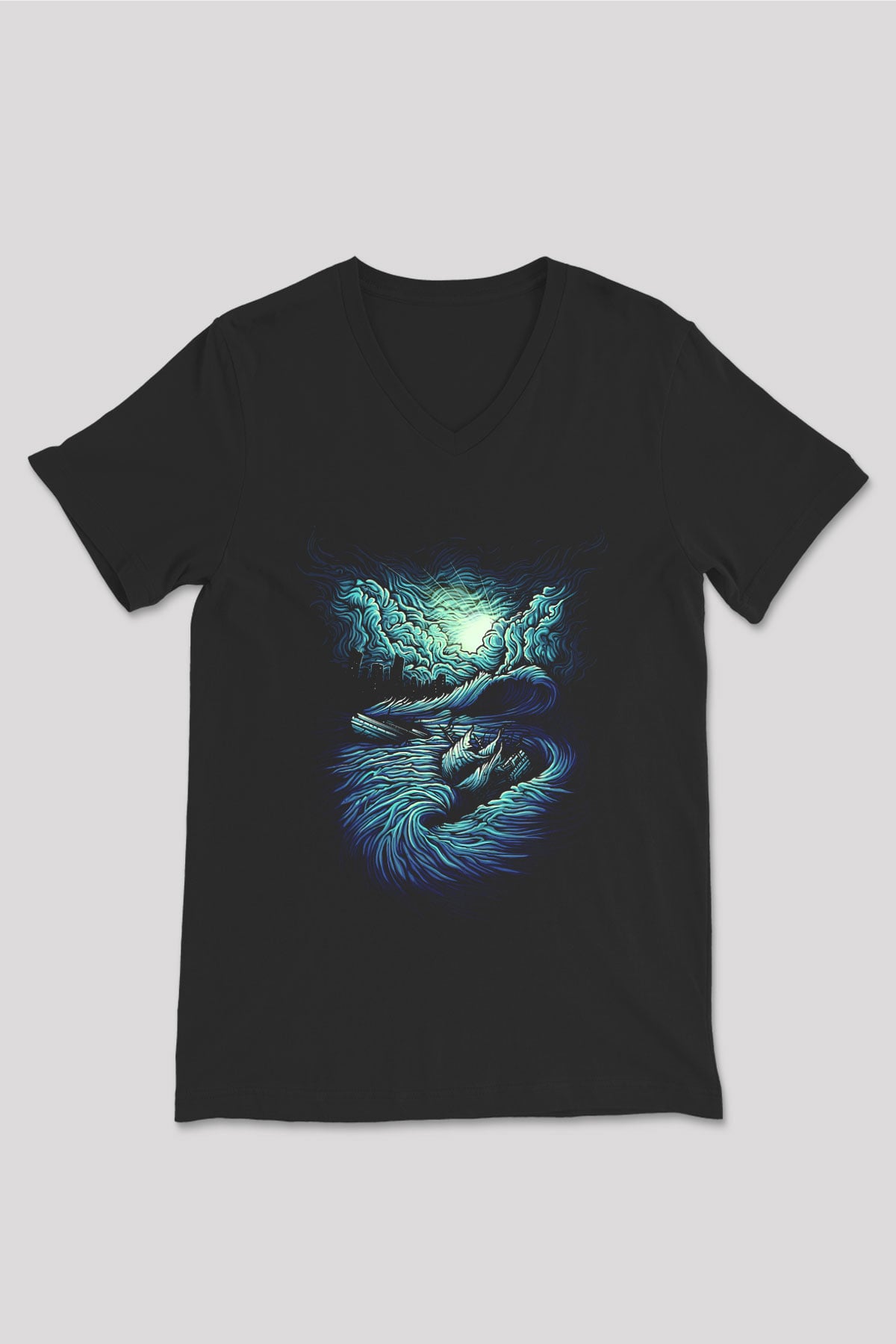 Parkway Drive Siyah Unisex V Yaka Tişört T-Shirt