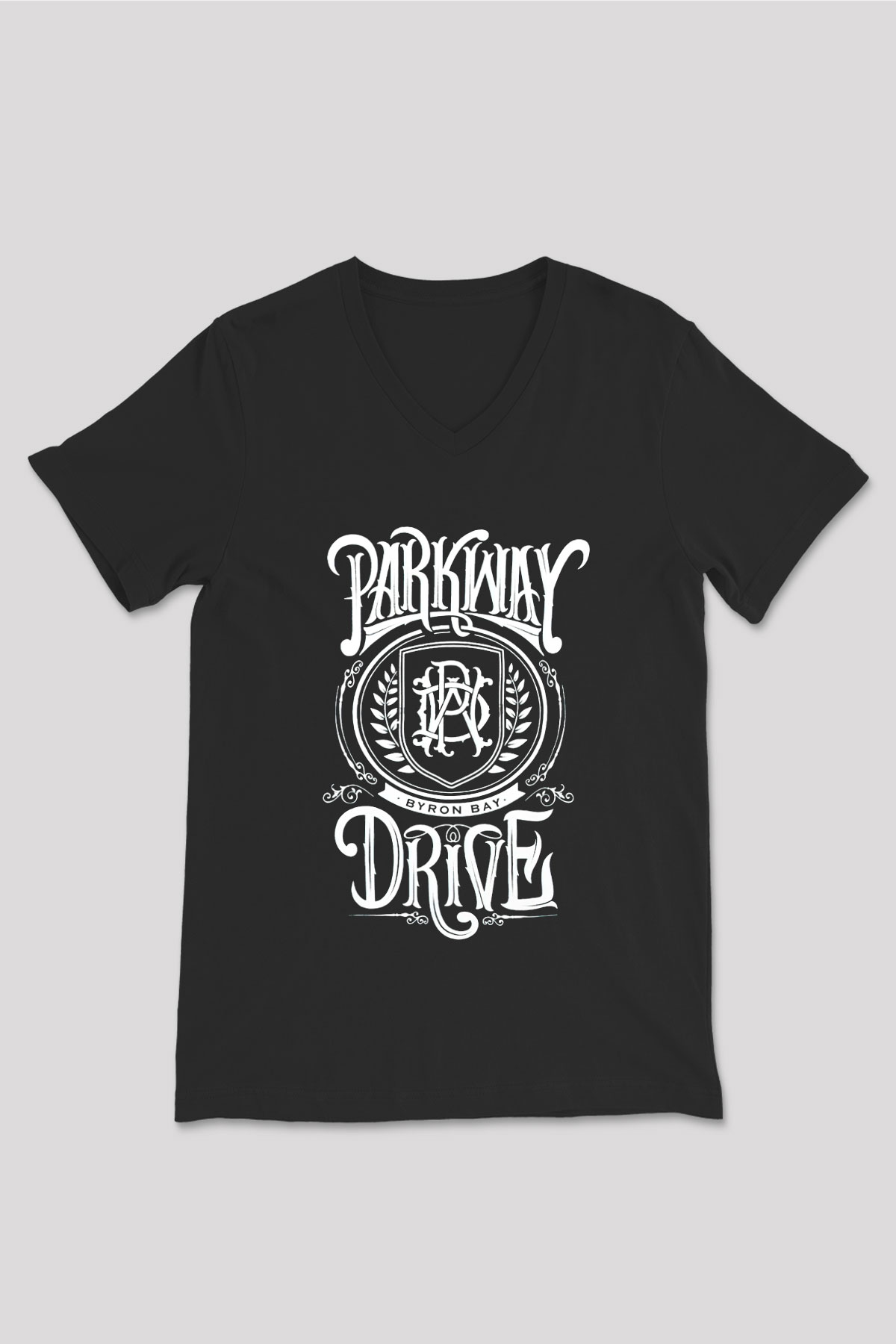 Parkway Drive Siyah Unisex V Yaka Tişört T-Shirt
