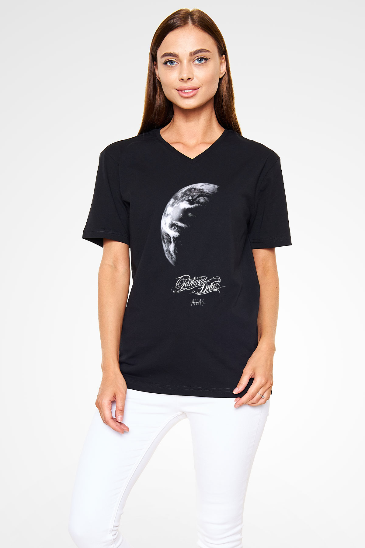 Parkway Drive Siyah Unisex V Yaka Tişört T-Shirt