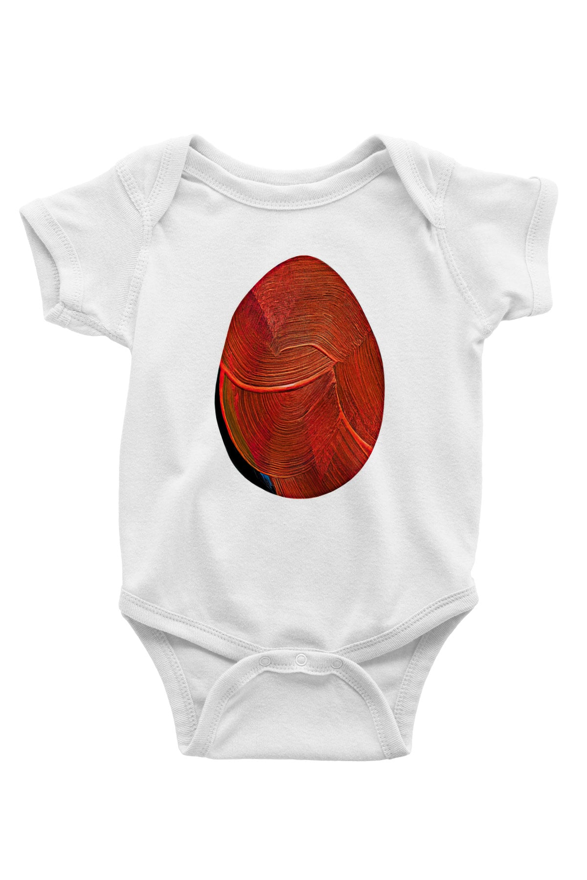 Paskalya Baskılı Beyaz Unisex Bebek Body - Zıbın