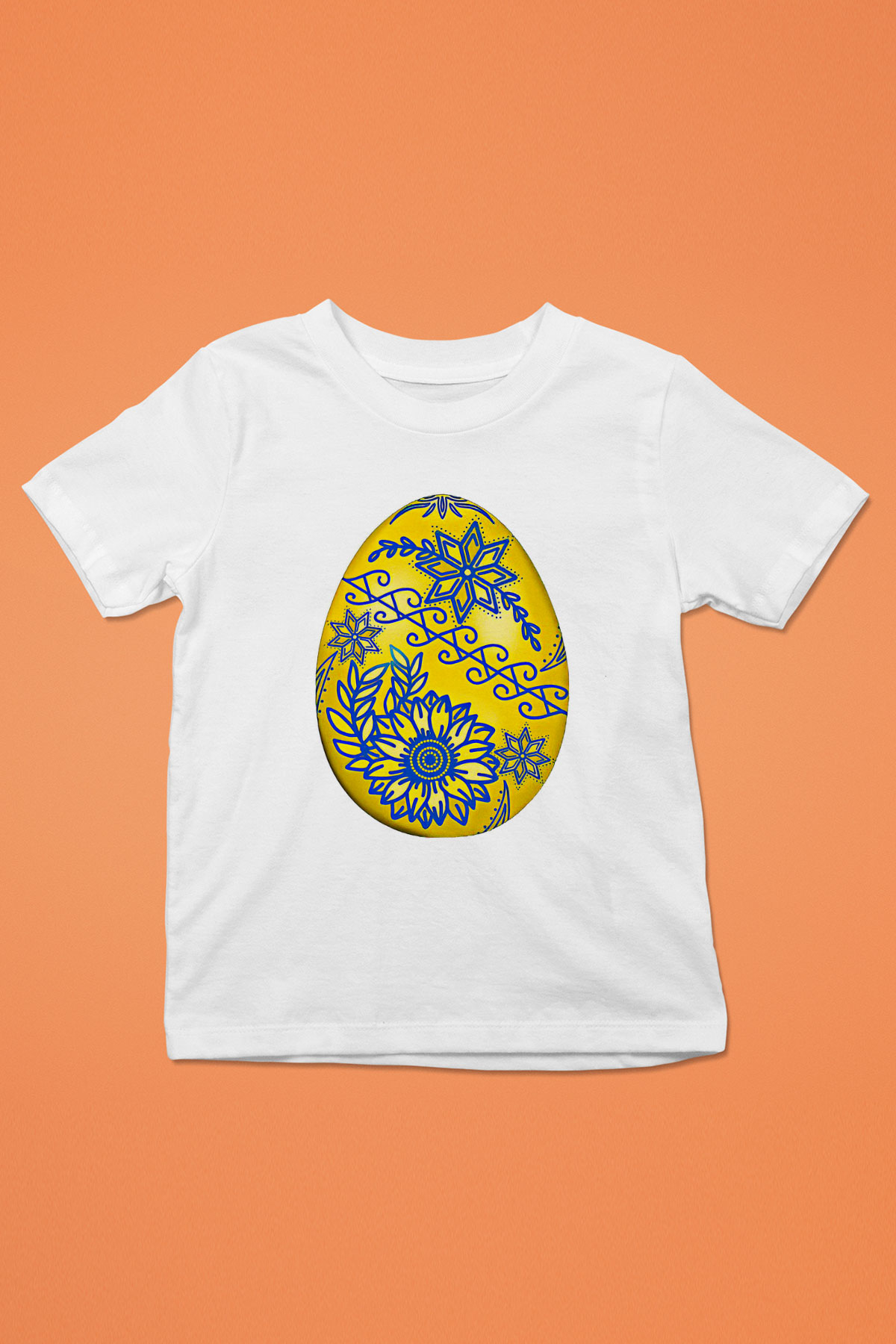 Paskalya Baskılı Beyaz Unisex Beyaz Çocuk Tişört - Tshirt