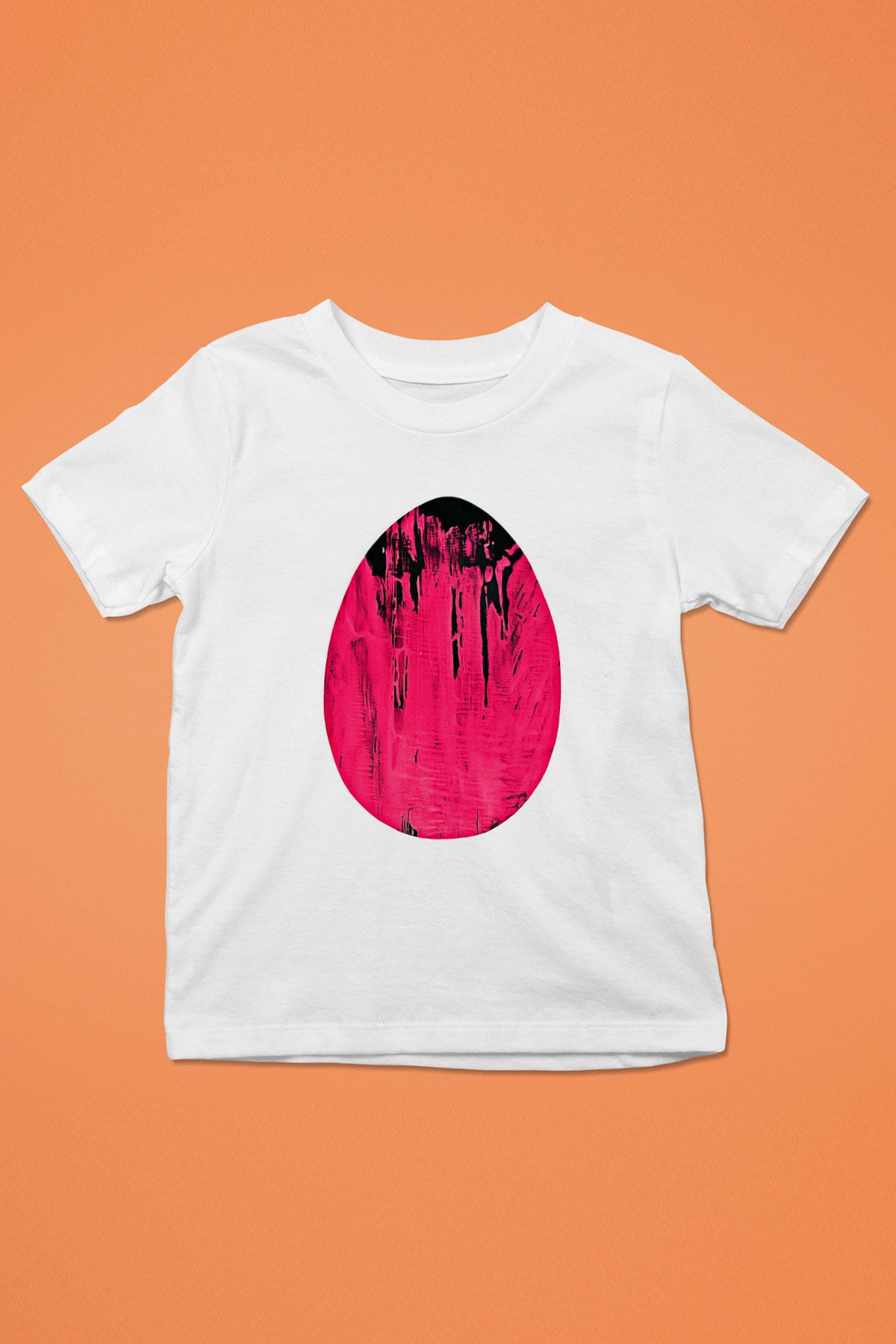 Paskalya Baskılı Beyaz Unisex Beyaz Çocuk Tişört - Tshirt