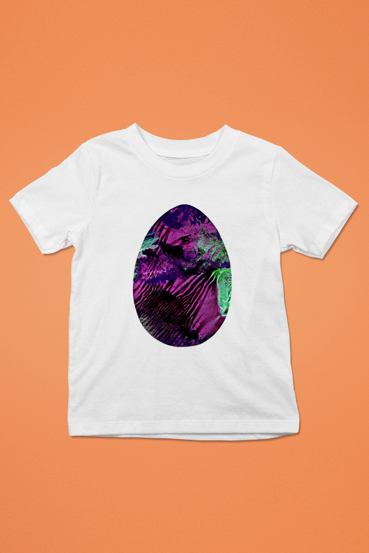Paskalya Baskılı Beyaz Unisex Beyaz Çocuk Tişört - Tshirt
