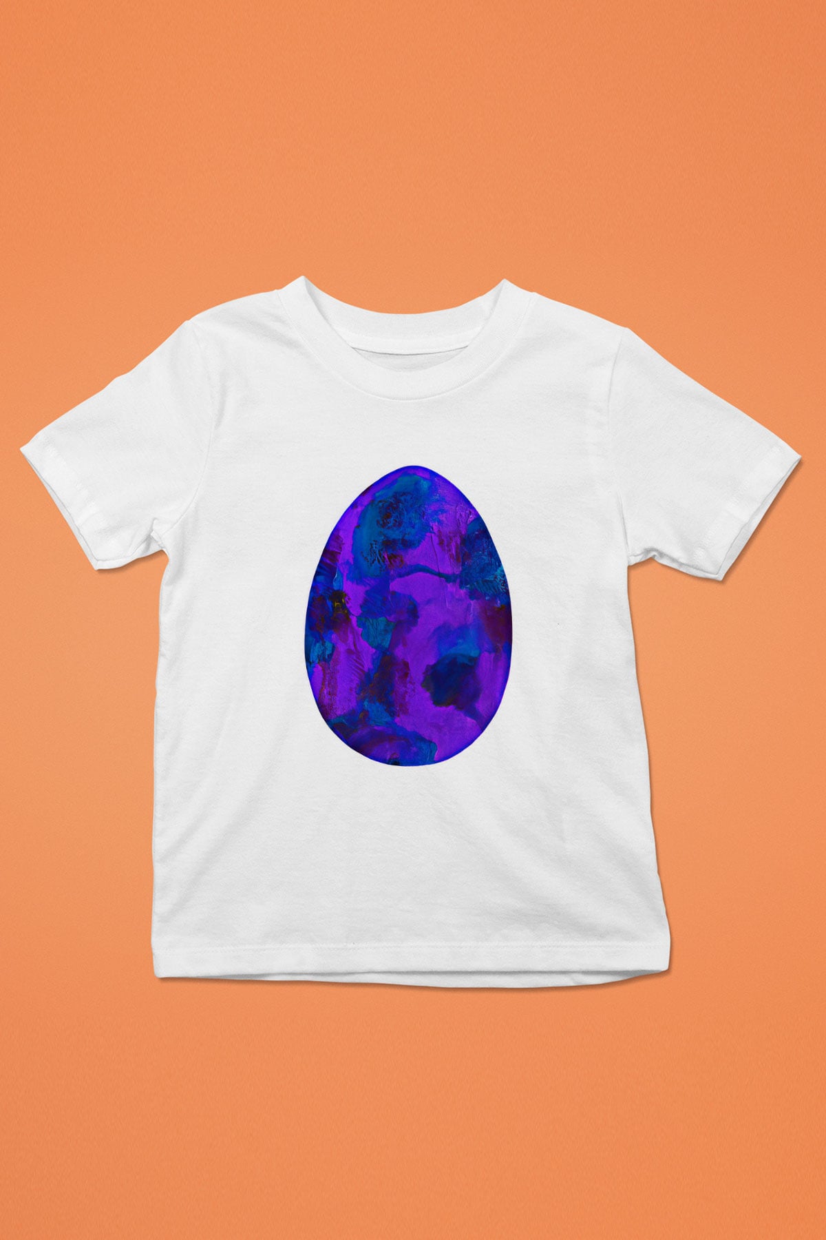 Paskalya Baskılı Beyaz Unisex Beyaz Çocuk Tişört - Tshirt