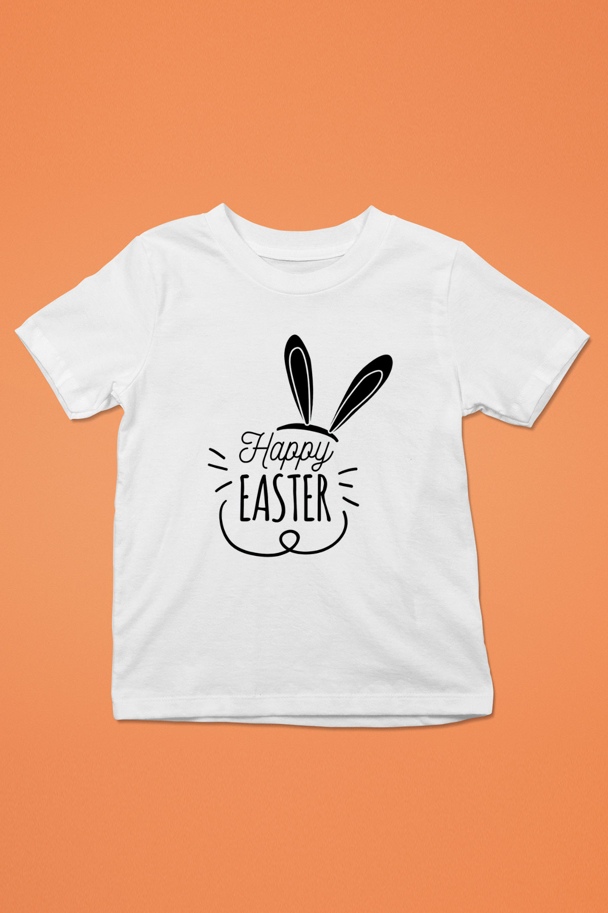 Paskalya Baskılı Beyaz Unisex Beyaz Çocuk Tişört - Tshirt