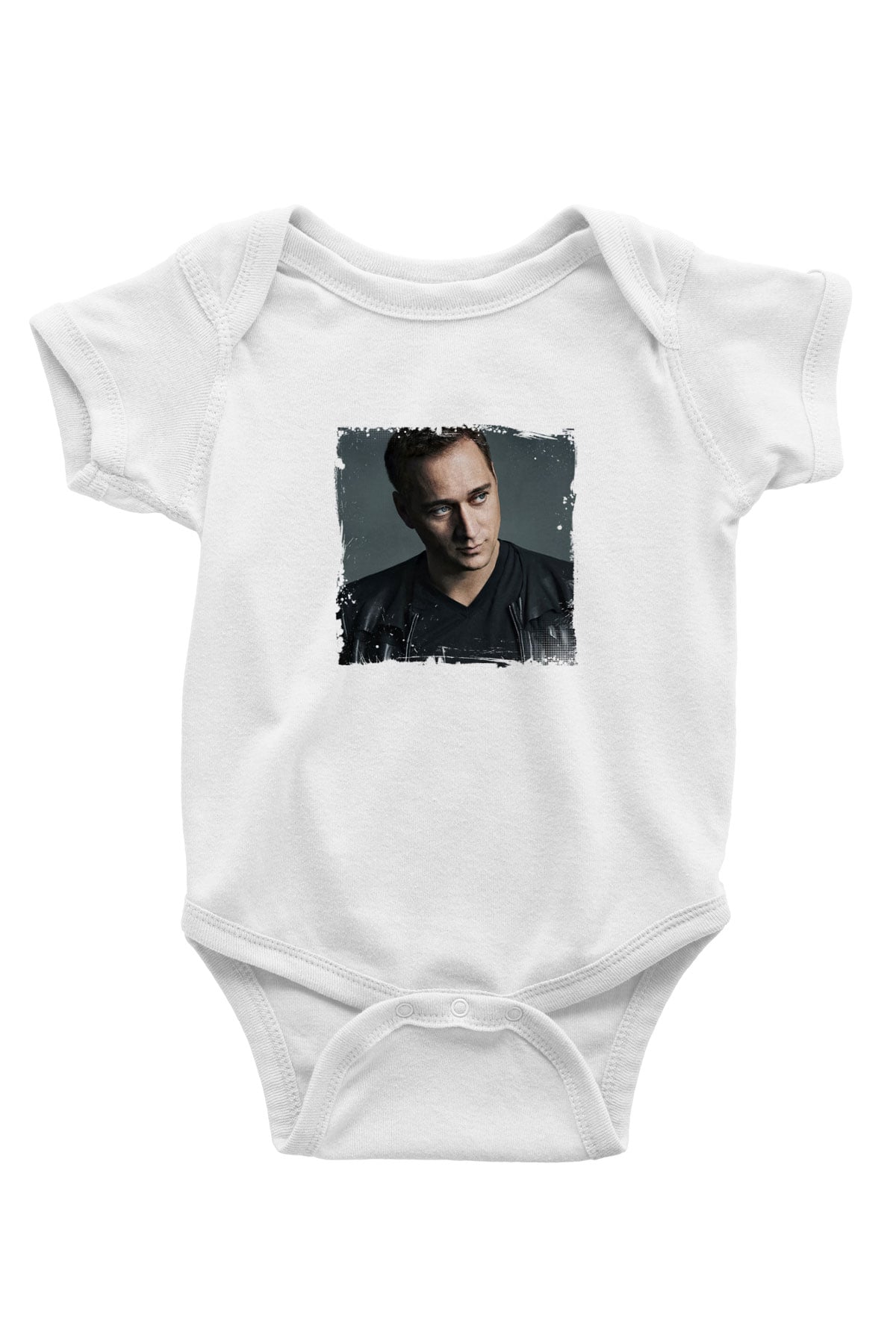 Paul Van Dyk Baskılı Beyaz Bebek Body - Zıbın