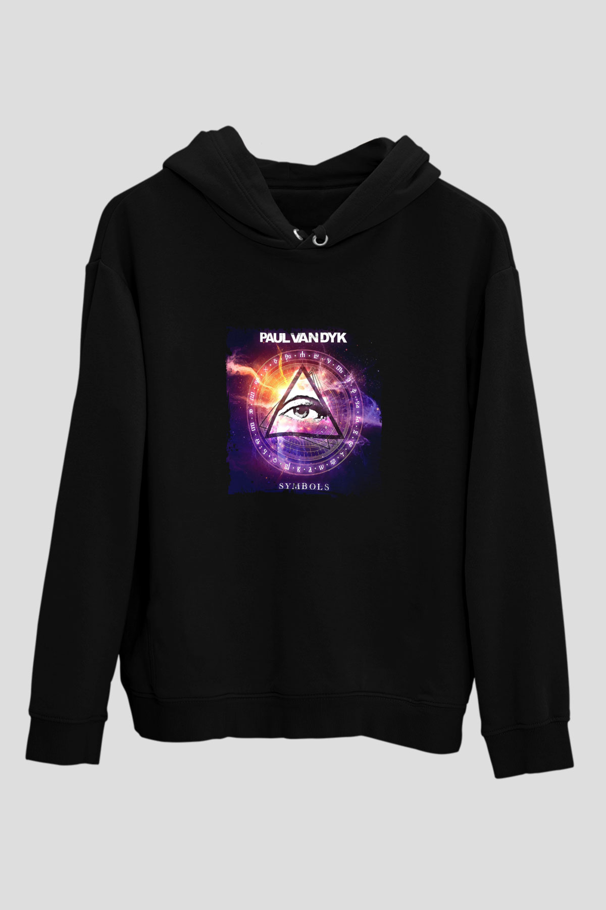Paul Van Dyk Baskılı Unisex Siyah Hoodie
