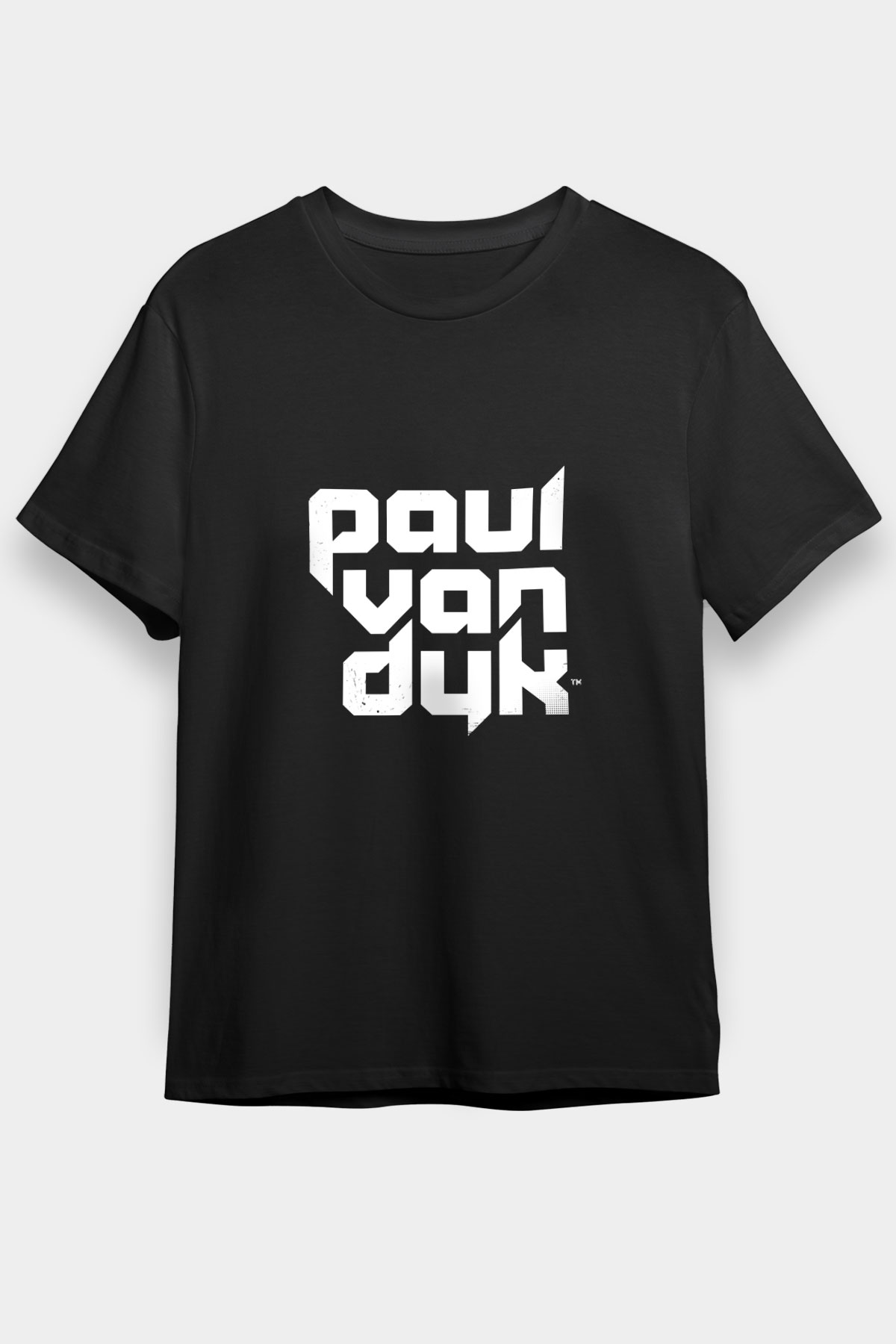 Paul Van Dyk Baskılı Unisex Siyah Tişört