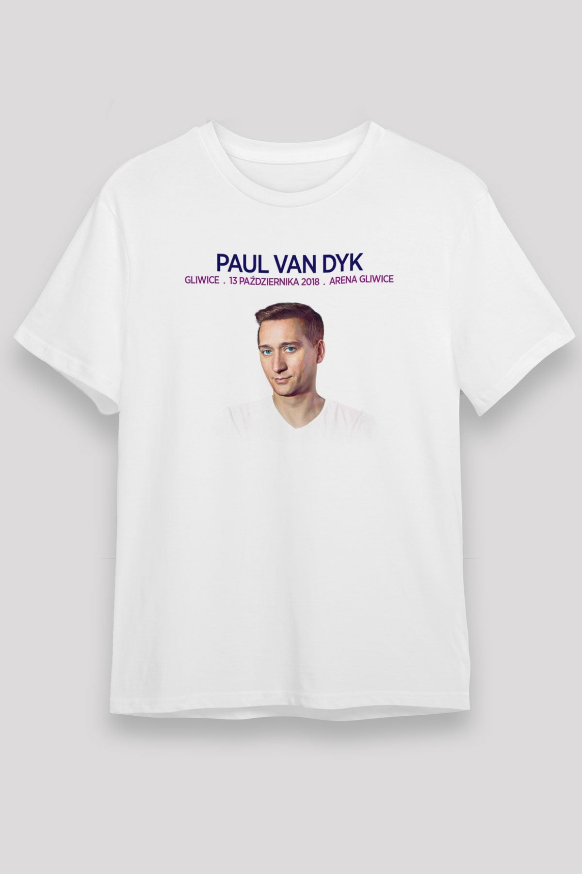 Paul Van Dyk Beyaz Unisex Tişört T-Shirt - TişörtFabrikası