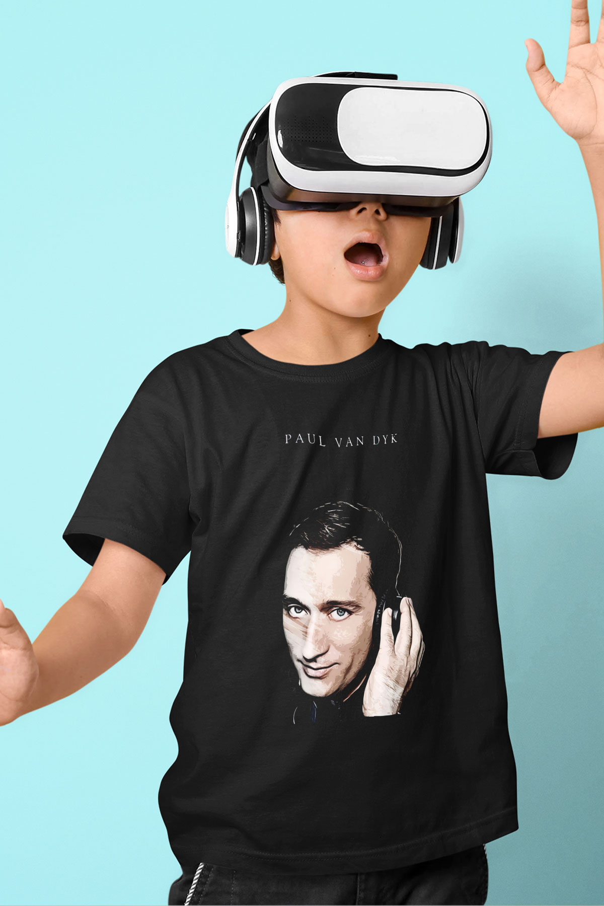 Paul Van Dyk Siyah Unisex Çocuk Tişört