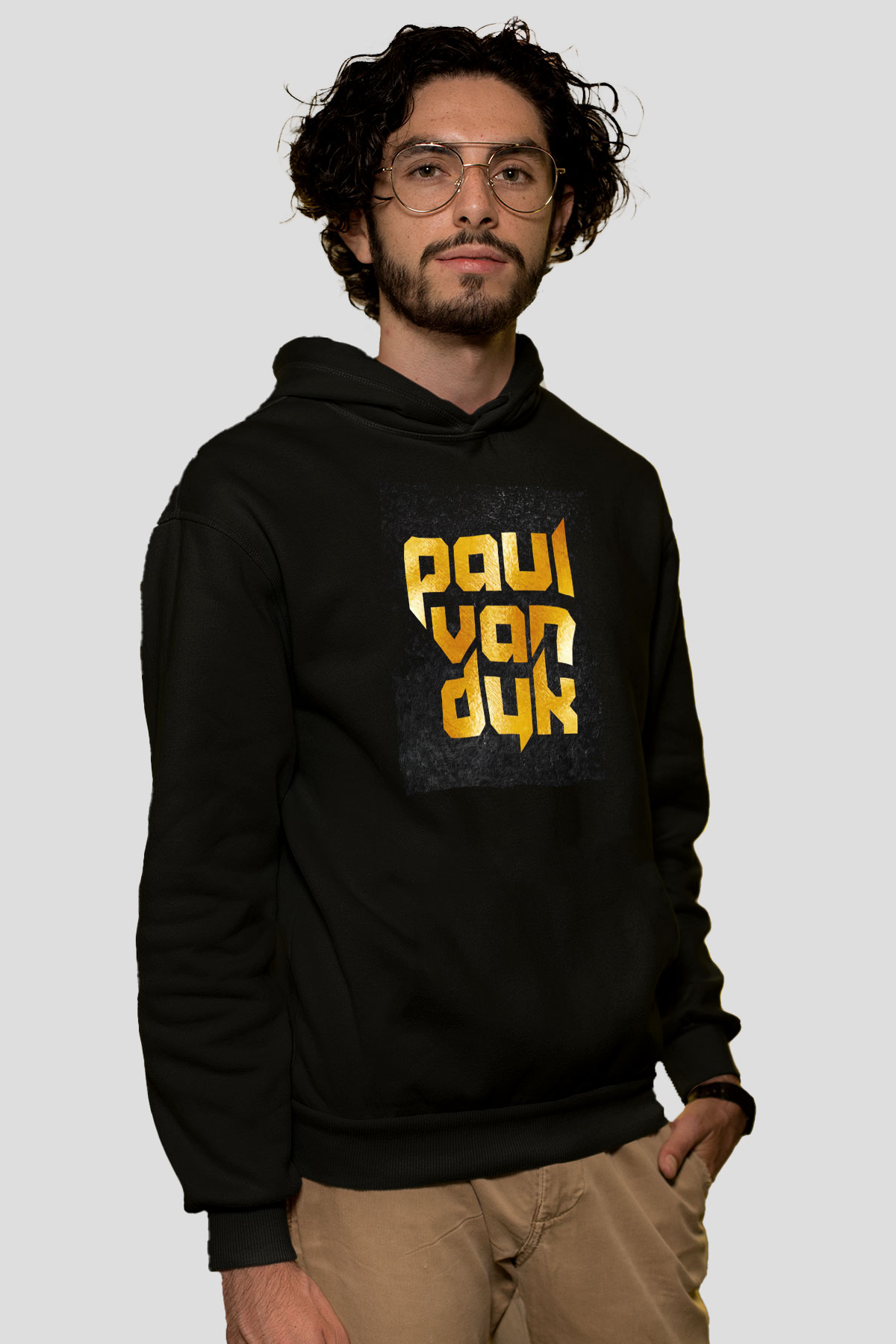 Paul Van Dyk Siyah Unisex Kapüşonlu Sweatshirt
