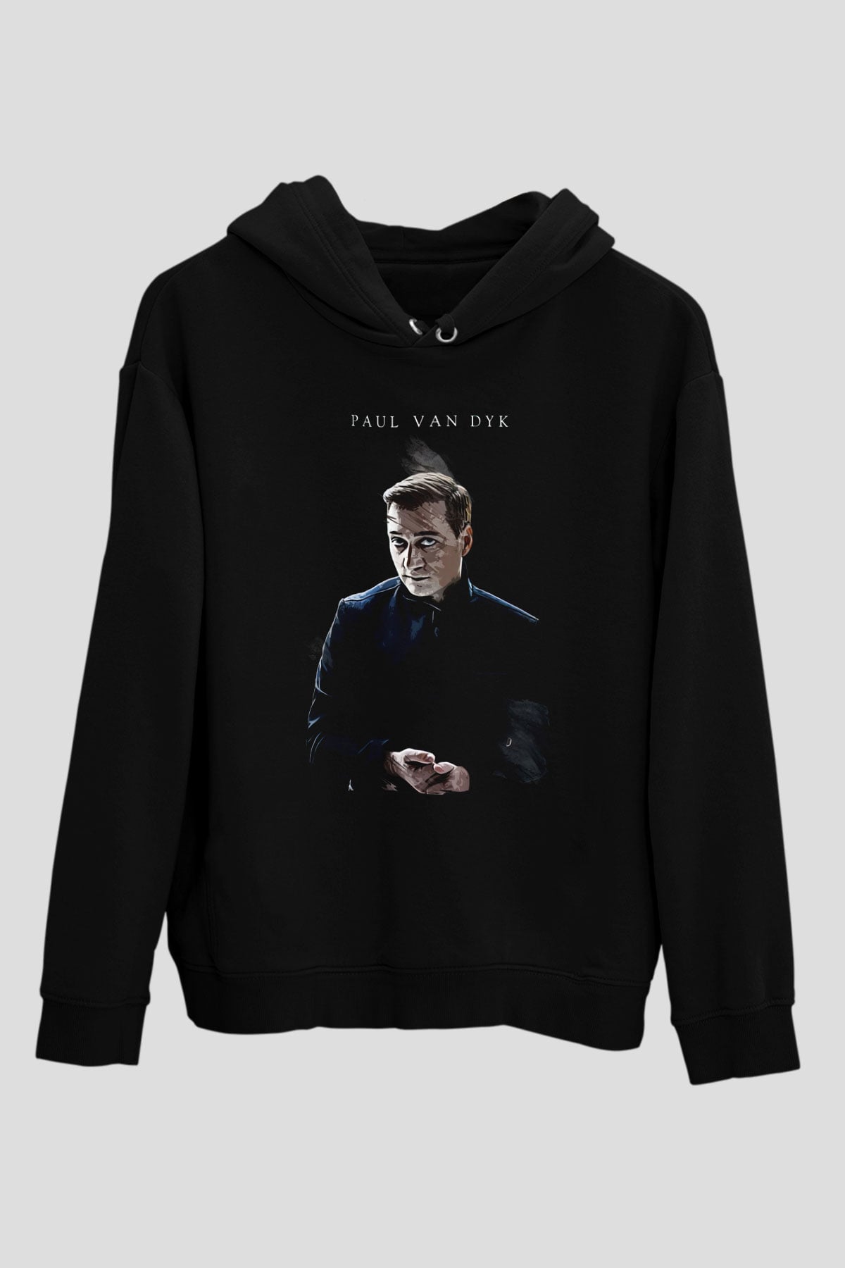 Paul Van Dyk Siyah Unisex Kapüşonlu Sweatshirt