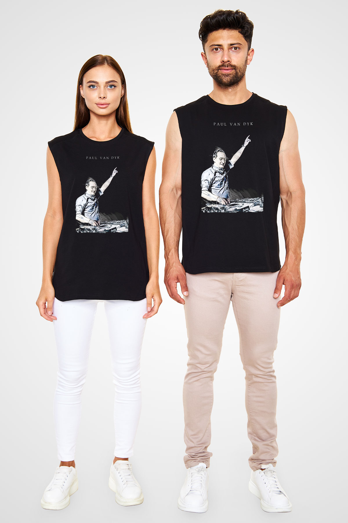Paul Van Dyk Siyah Unisex Kolsuz Tişört