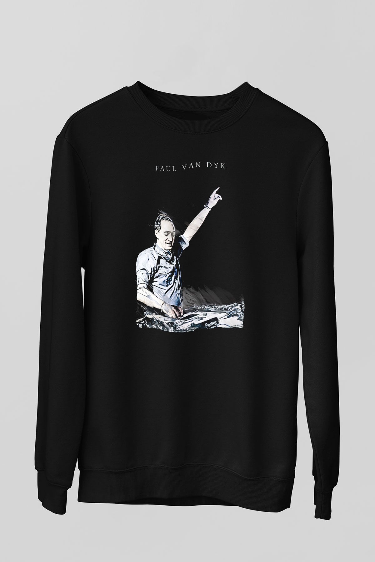Paul Van Dyk Siyah Unisex Sweatshirt